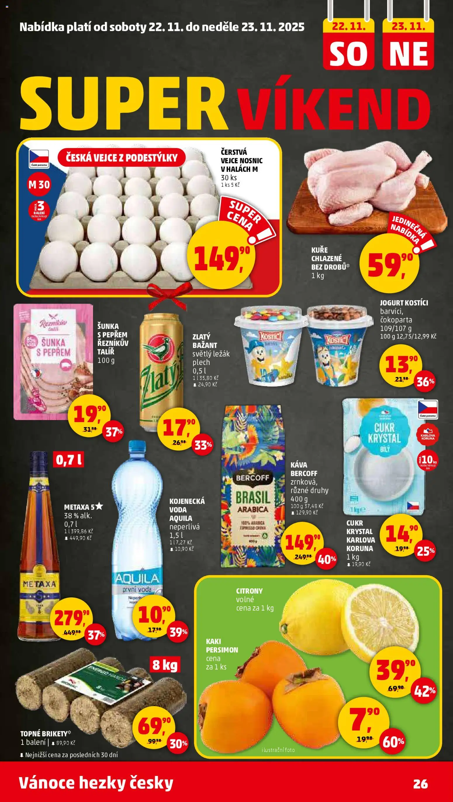 Penny Market leták - Čtvrtečník od 20.11.2025 | Strana: 26 | Produkty: Kostici, Talíř, Citróny, Kuře