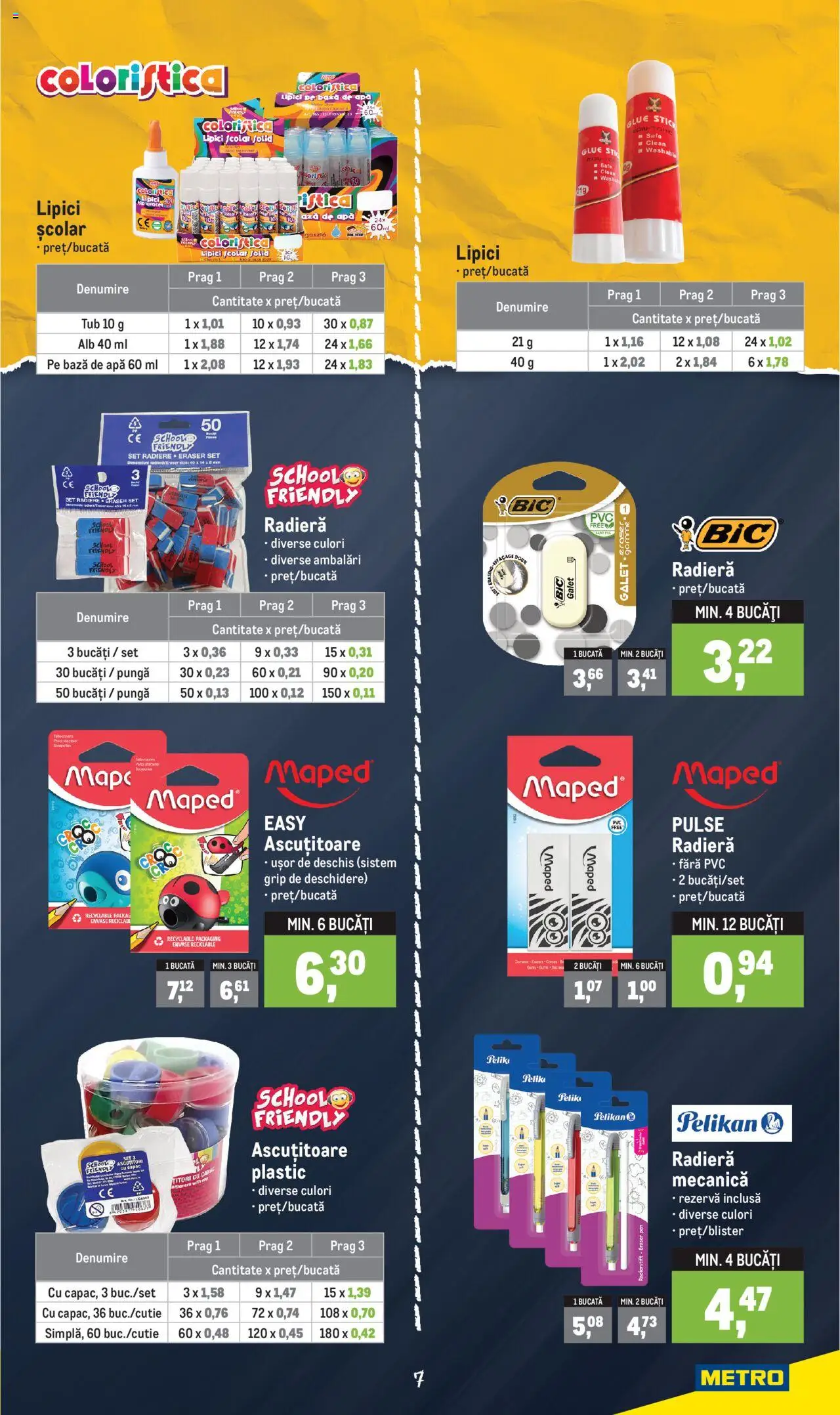 Noul catalog Metro – valabil de la 01.08.2025 | Pagină: 7 | Produse: Pungă, Pomelo, Ascuțitoare, Apă