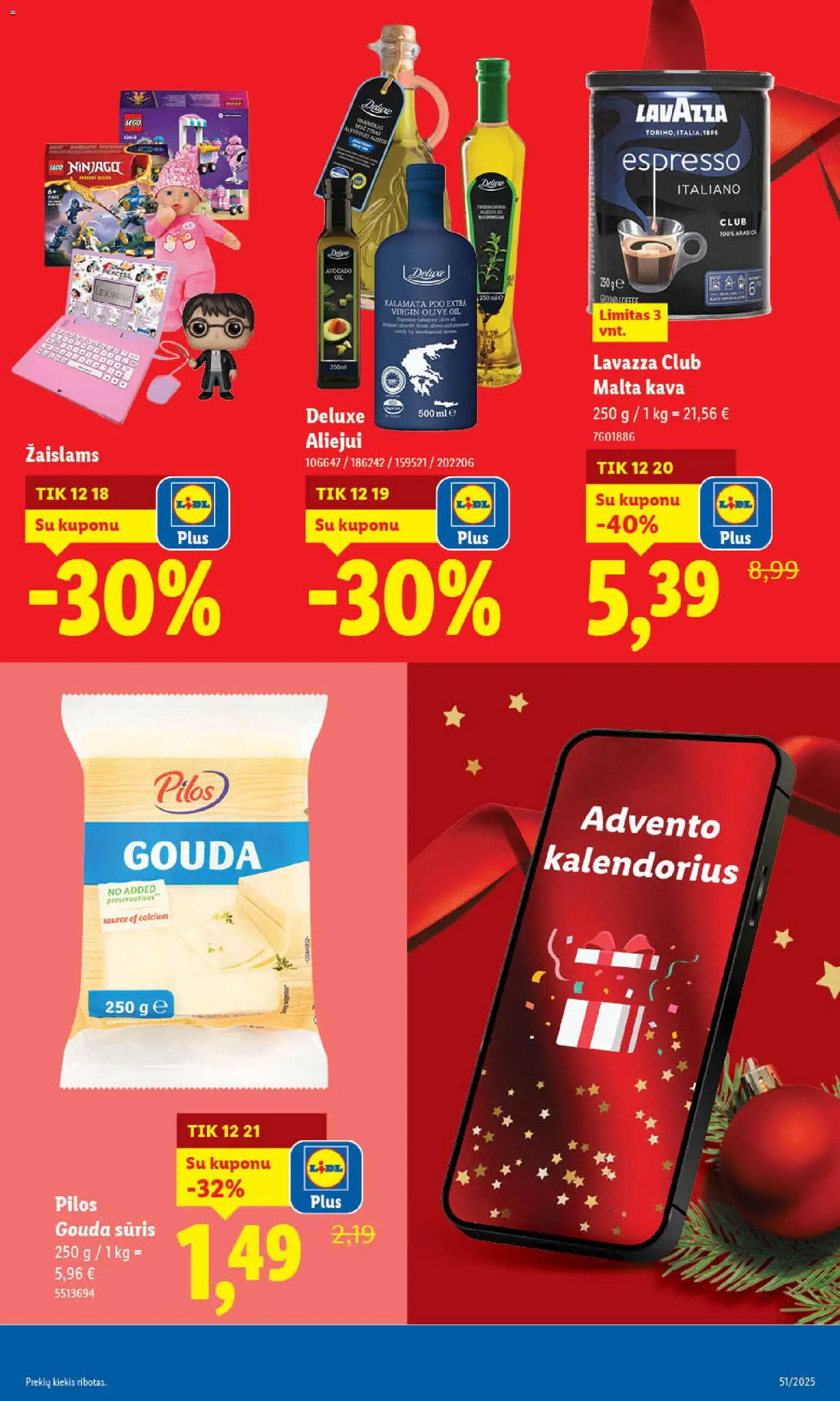 LIDL akcijos nuo 18.12.2025 | Puslapis: 21 | Prekių: Sūris, Kava