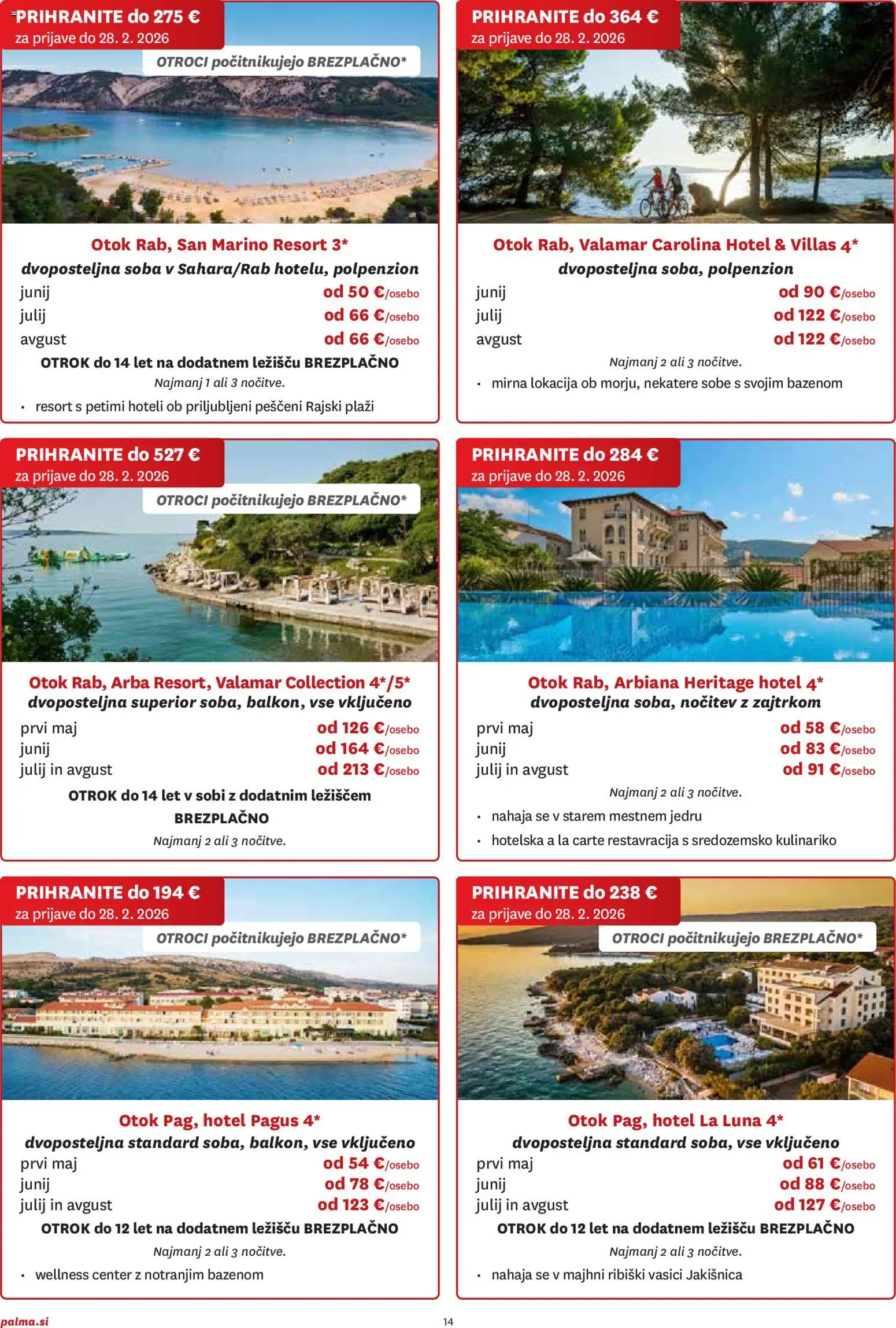 Novi Palma katalog ponudbe – veljaven od 05.01.2026 | Stran: 14