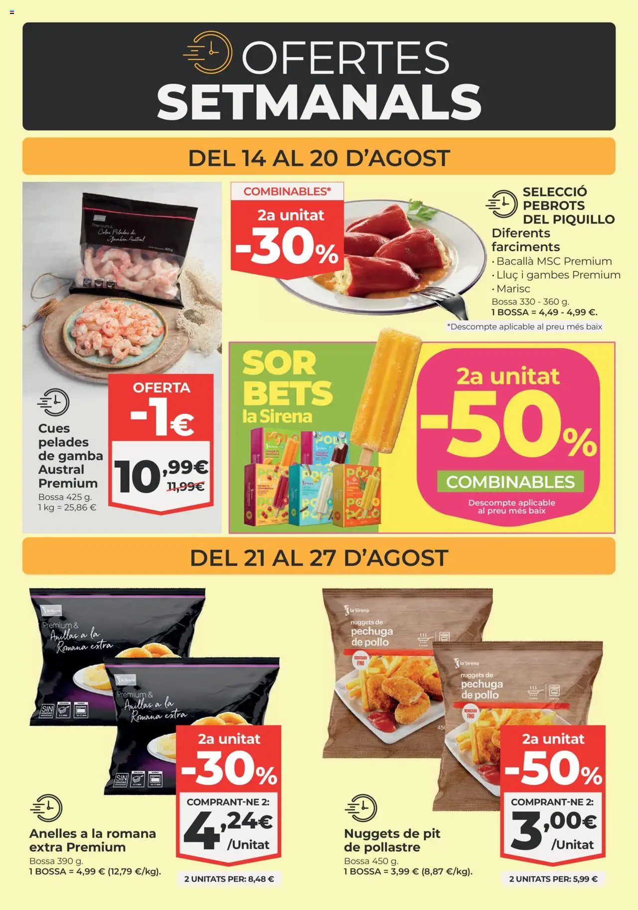 La Sirena - Cataluña │ válido desde el 14.08.2025 | Página: 3 | Productos: Gamba, Nuggets