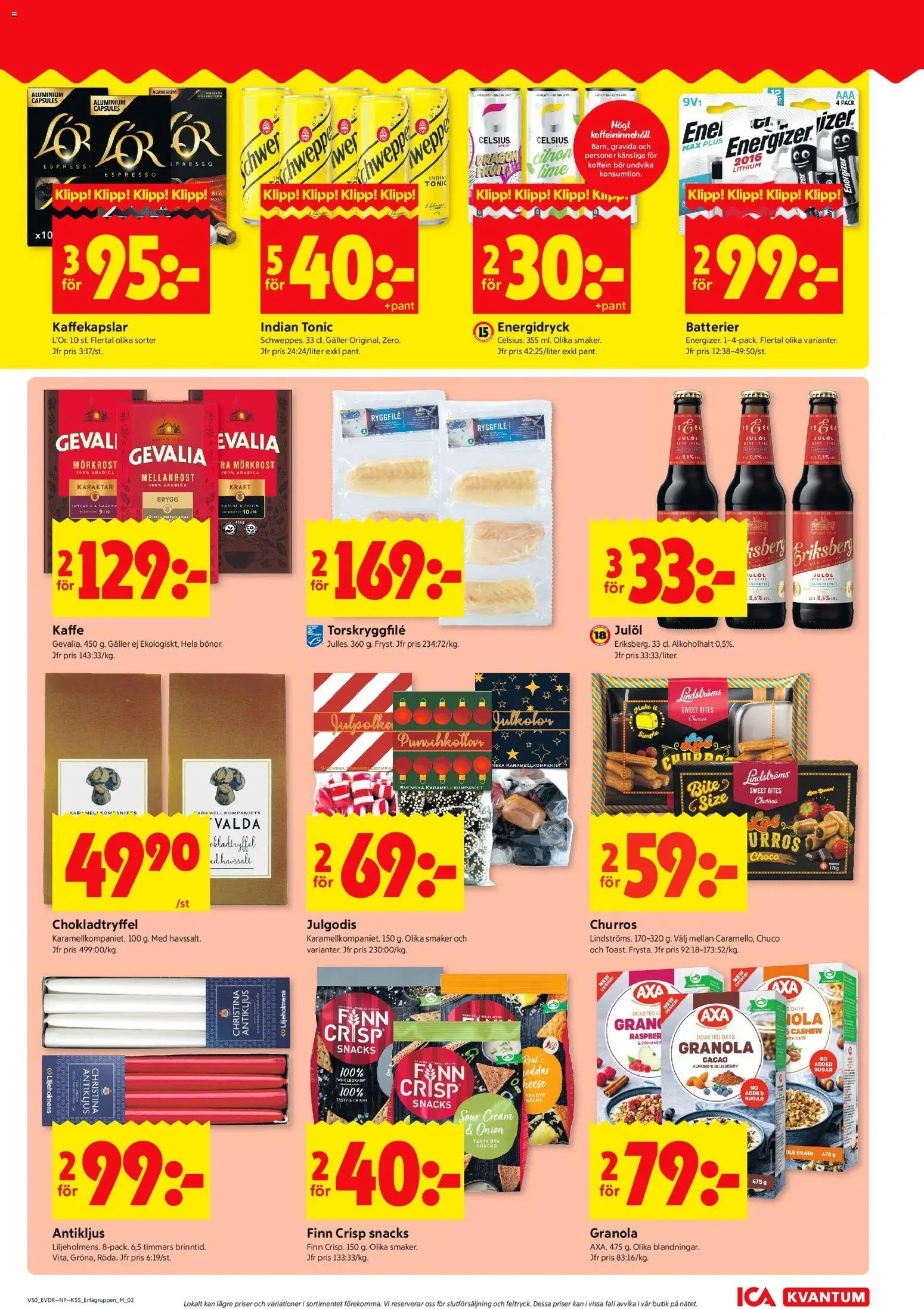 ICA Kvantum reklamblad aktuell från 08.12.2025 | Sida: 7 | Produkter: Galler, Kaffekapslar, Kaffe, Granola