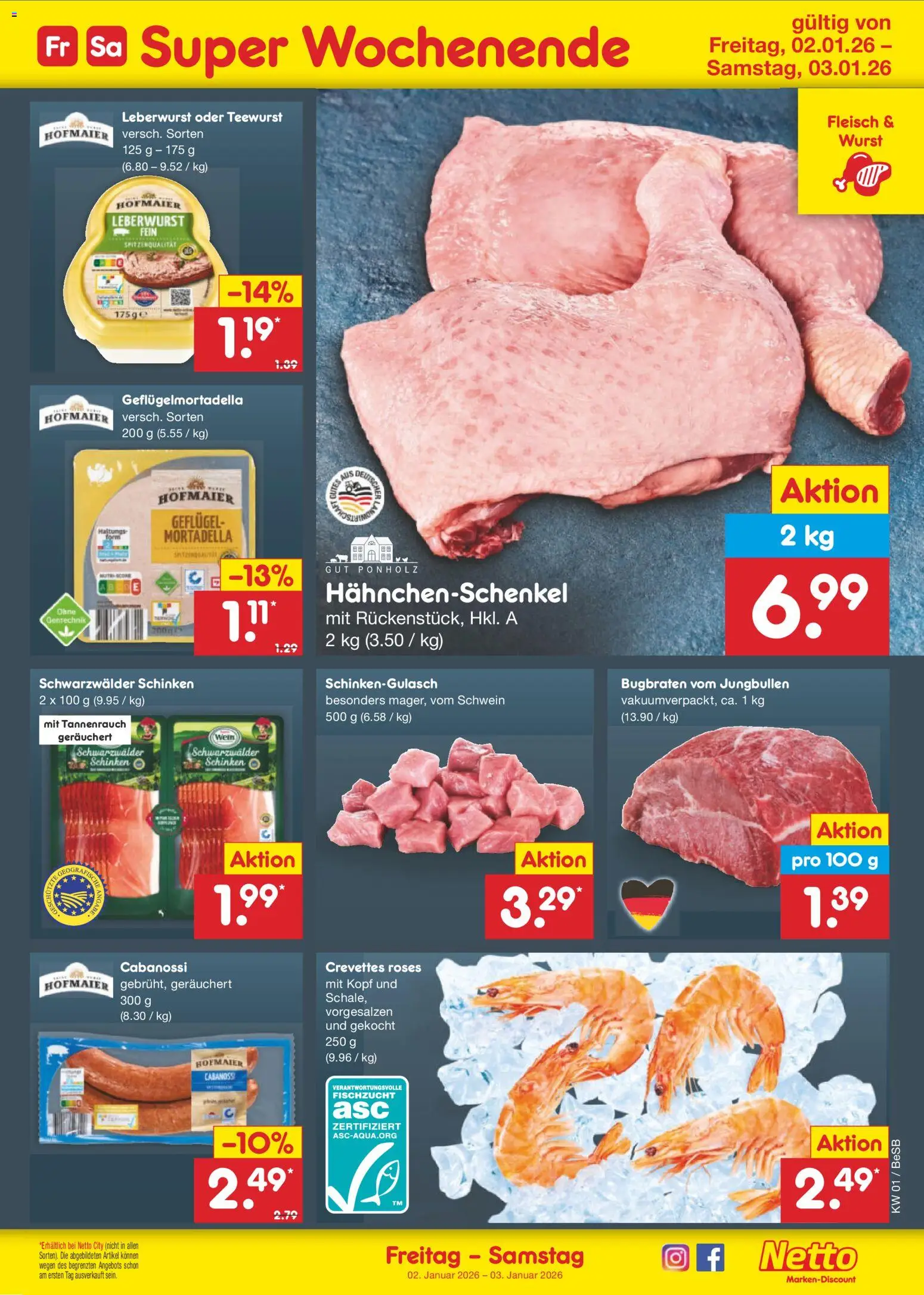 Netto Marken-Discount Prospekt 	 – gültig ab 29.12.2025 | Seite: 49 | Produkte: Wurst, Schinken, Wein, Fleisch