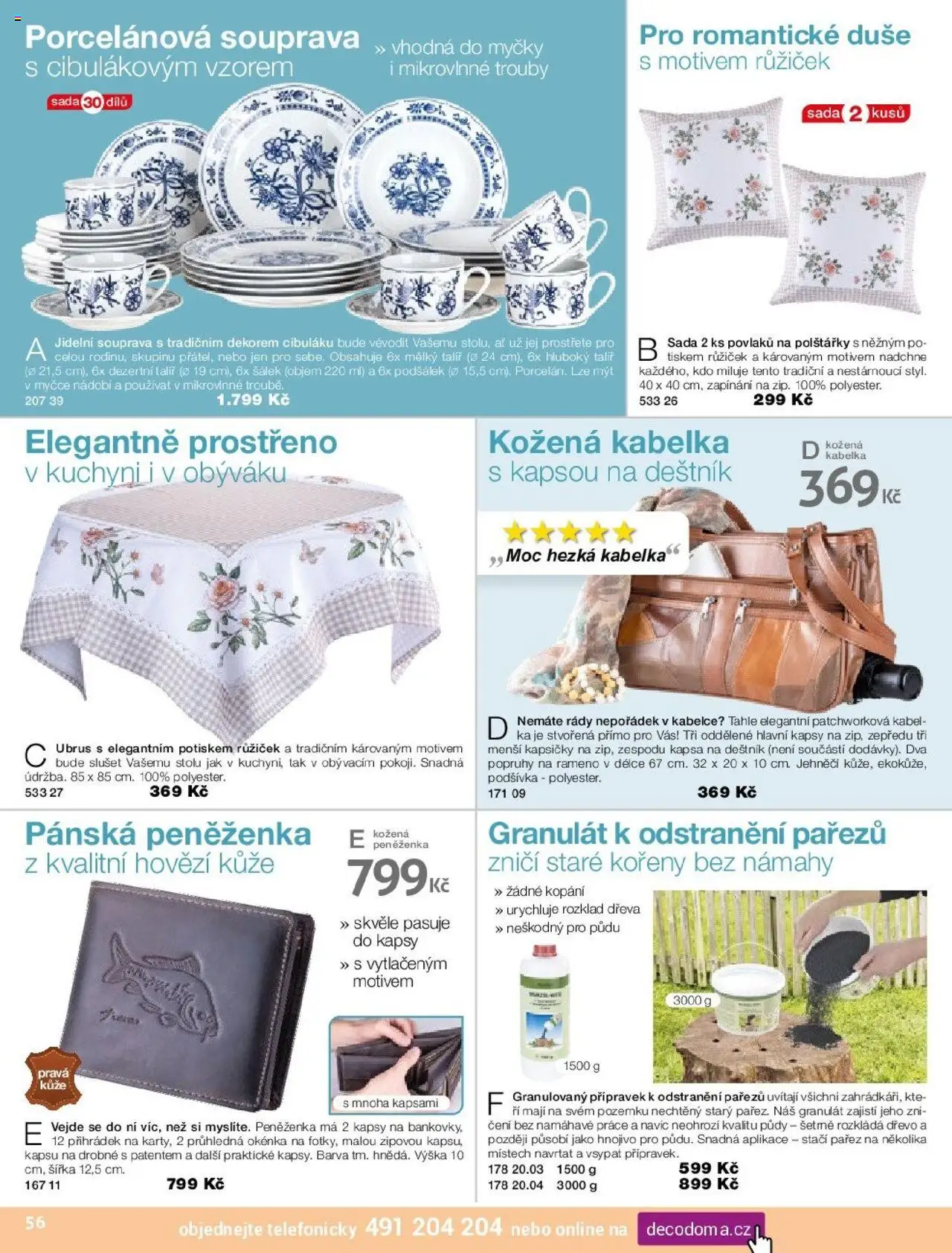 Decodoma katalog Podzim 2025 od 25.08.2025 | Strana: 56 | Produkty: Polštářky, Nádobí, Šálek, Talíř