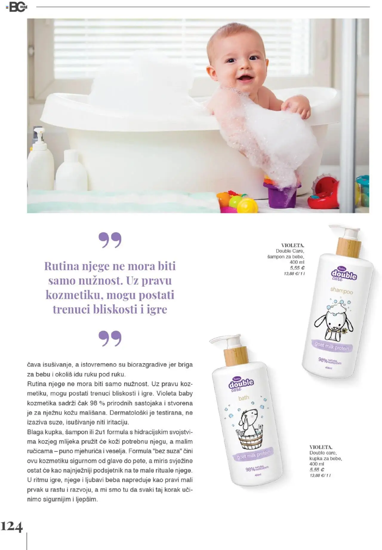 Bipa katalog | vrijedi od 01.09.2025 | Stranica: 124 | Proizvodi: Kupka, Miris, Šampon, Violeta