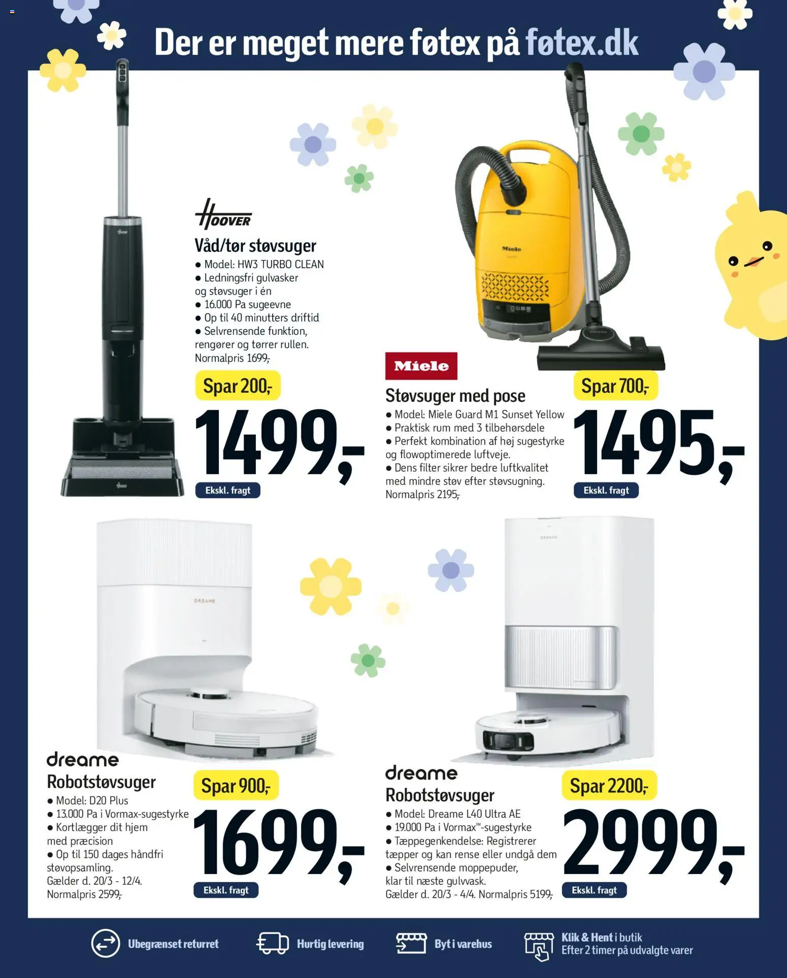 Føtex tilbudsavis – gyldig fra 20.03.2026 | Side: 82 | Produkter: Robotstøvsuger, Støvsuger