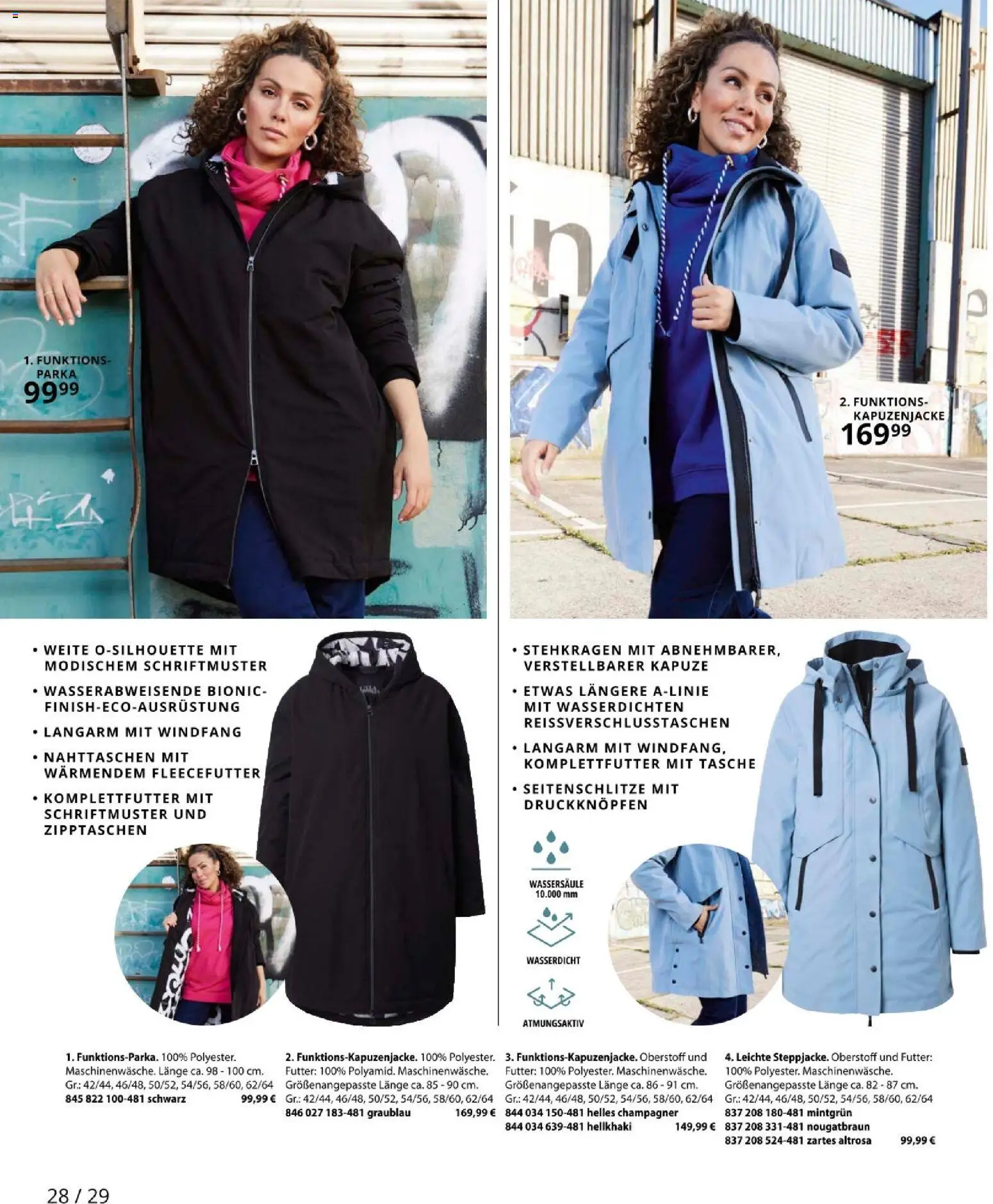Ulla Popken akciós ujság - amely érvényes a következő dátumtól: 09.01.2026 | Oldal: 28 | Termékek: Parka