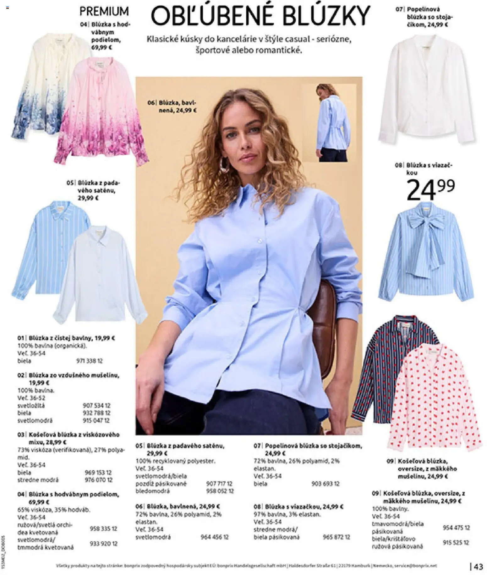 Nové Bonprix akcie – leták je platný od 20.02.2026 | Strana: 45 | Produkty: Blúzka