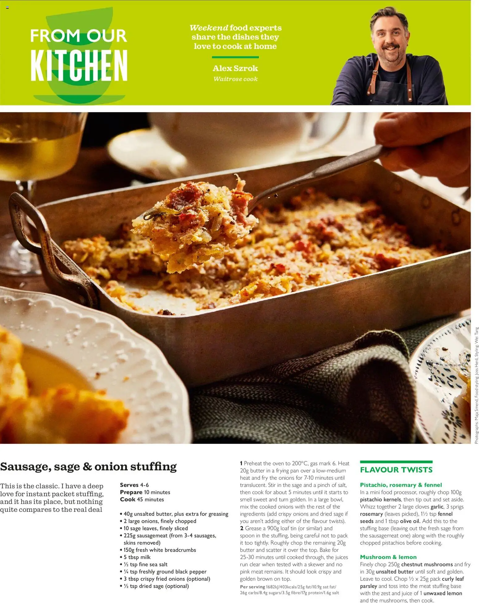 {H1} | Page: 21 | Products: Onion, Rosemary, Butter, Pepper