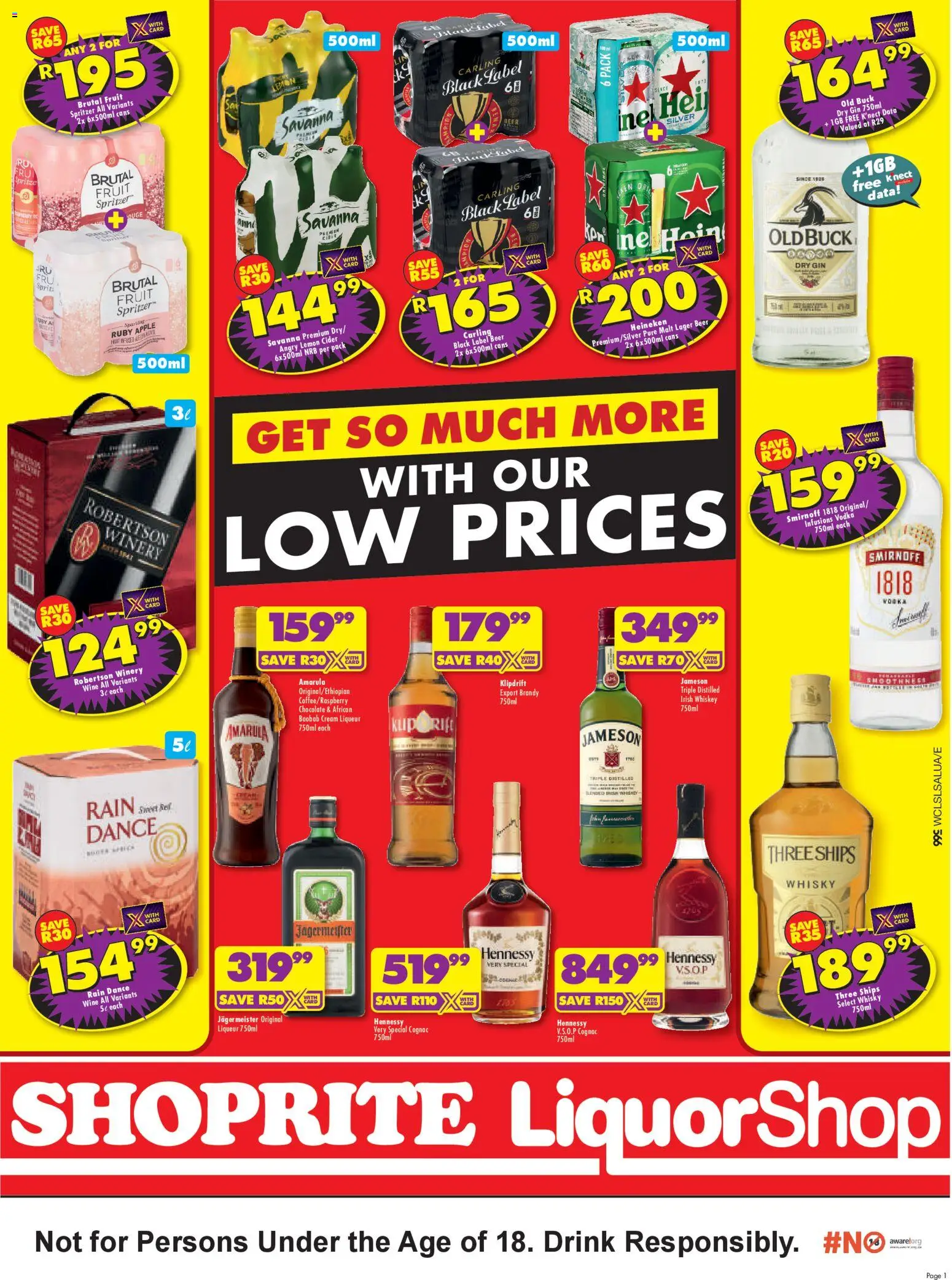 New Shoprite catalogue – valid from 24.04.2026 | Page: 1 | Products: Cider, Chocolate, Wine, Vodka