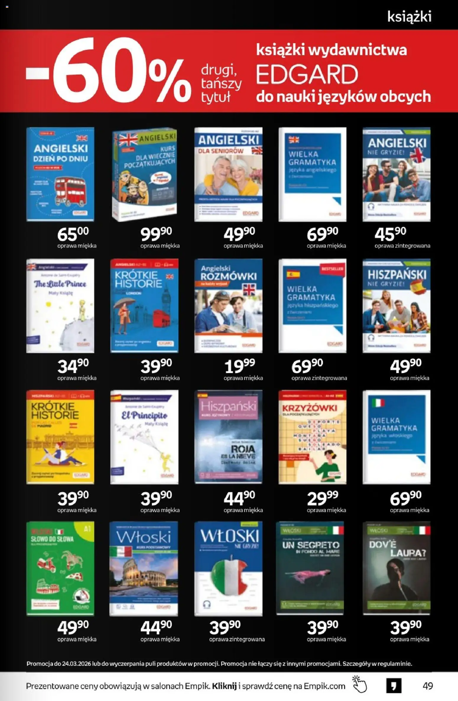Empik promocje - Tom kultury Książki od 11.03.2026 | Strona: 49 | Produkty: Książki