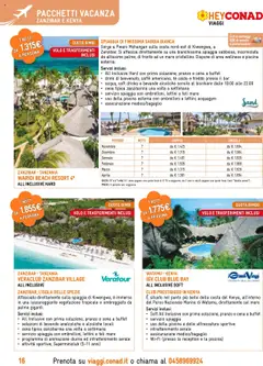 Anteprima del volantino Conad Viaggi catalogo valido a partire dal 19.09.2025 | Pagina: 16 | Prodotti: Caffè, Tè, Spezie, Letto