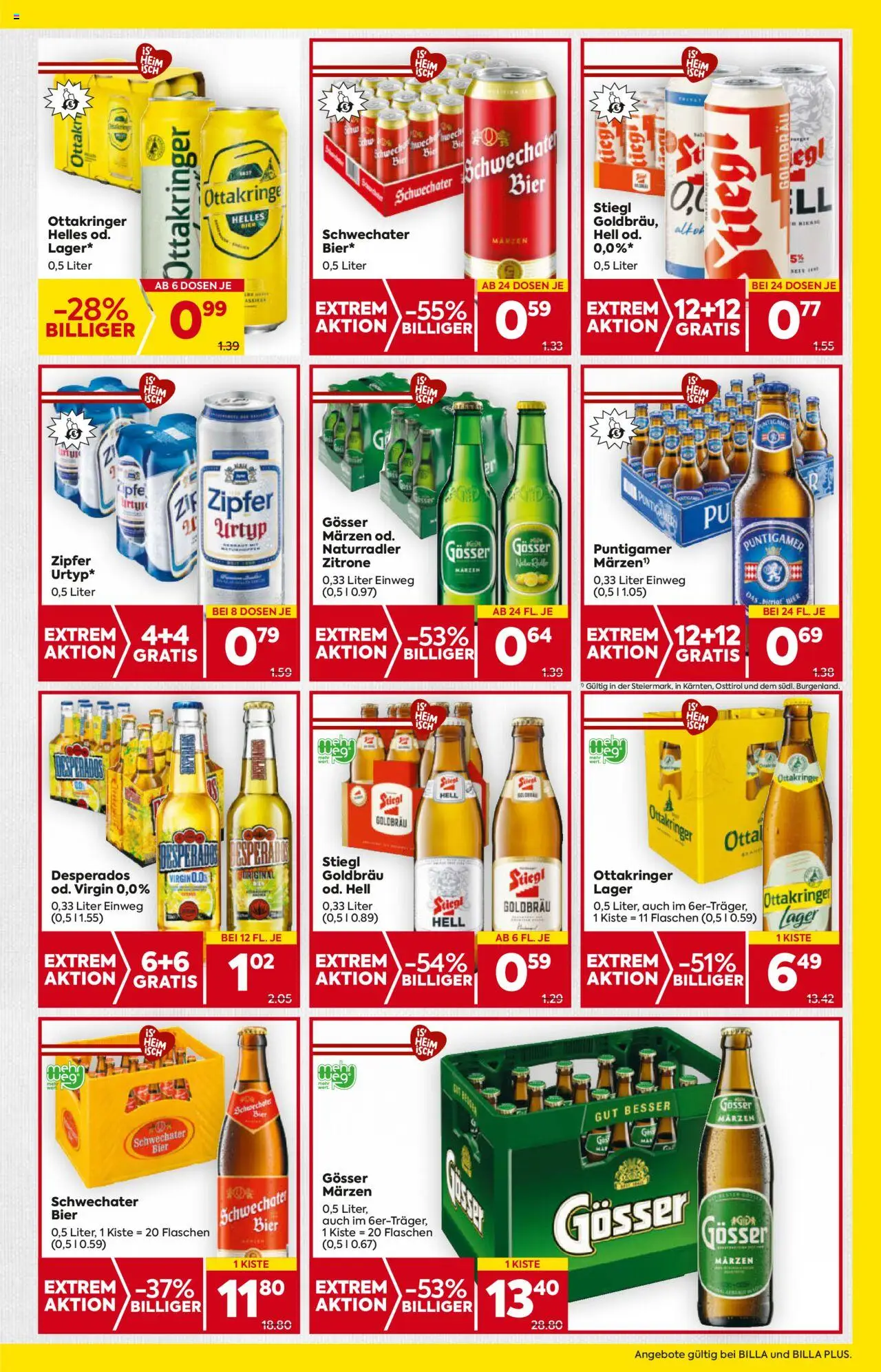 Billa Flugblatt - Steiermark gültig ab 09.10.2025 | Seite: 17 | Produkte: Zitrone, Bier