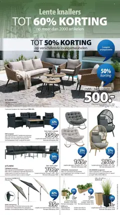 JYSK folder - Lente knallers - Voorbeeld van een folder van JYSK, geldig van 30.03.2026 | Pagina: 3 | Producten: Kan, Kussen, Bank, Fauteuil