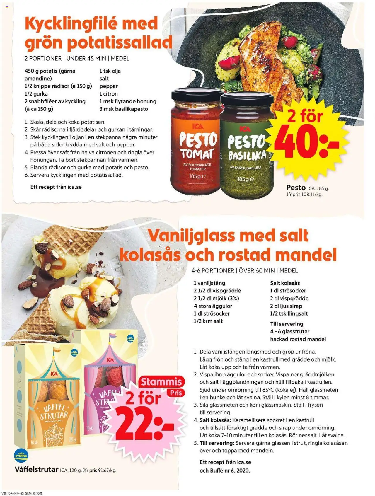 ICA Supermarket reklamblad aktuell från 07.07.2025 | Sida: 6 | Produkter: Strösocker, Ljus, Häll, Pesto