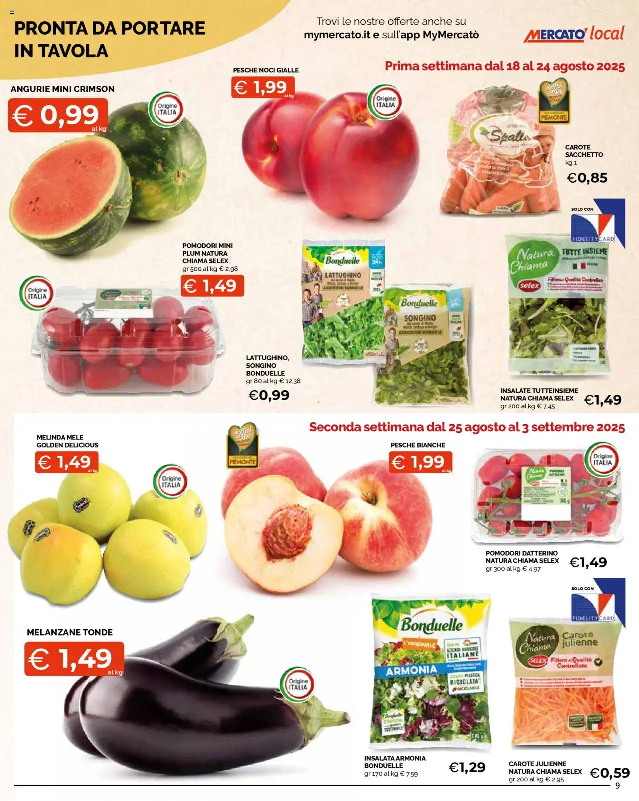 Volantino Mercatò del 18.08.2025 | Pagina: 9