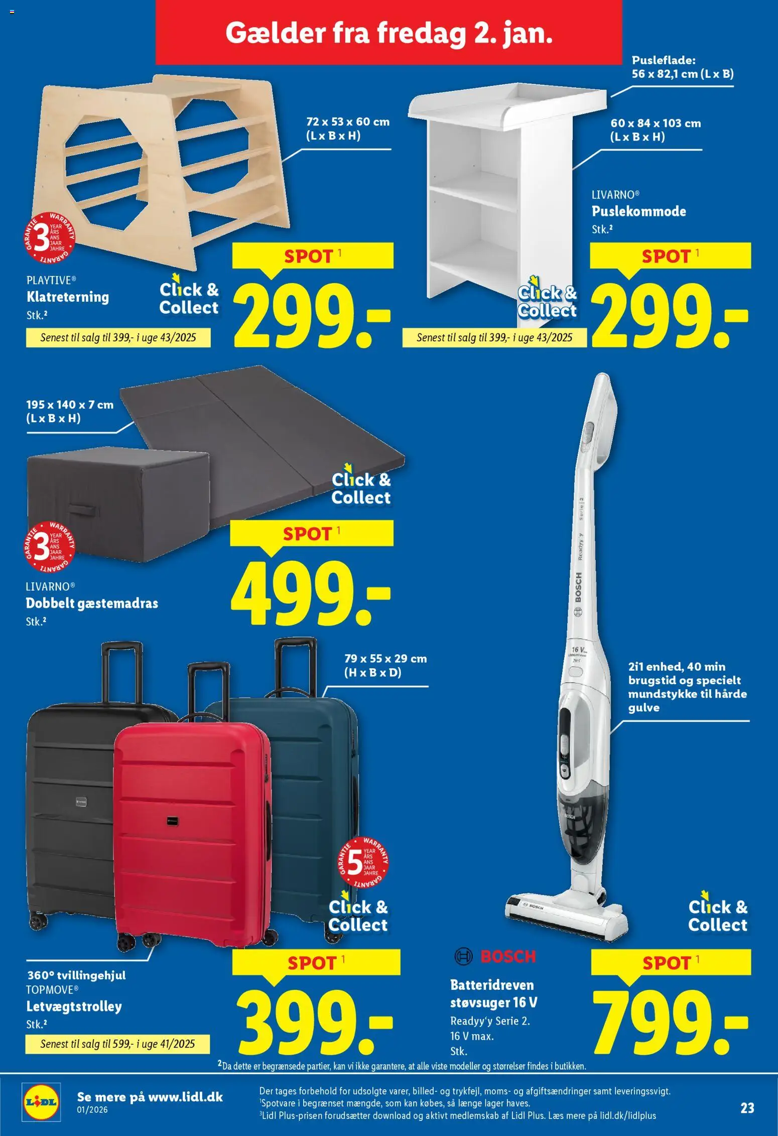 Lidl tilbudsavis – gyldig fra 02.01.2026 | Side: 9 | Produkter: Søm, Støvsuger