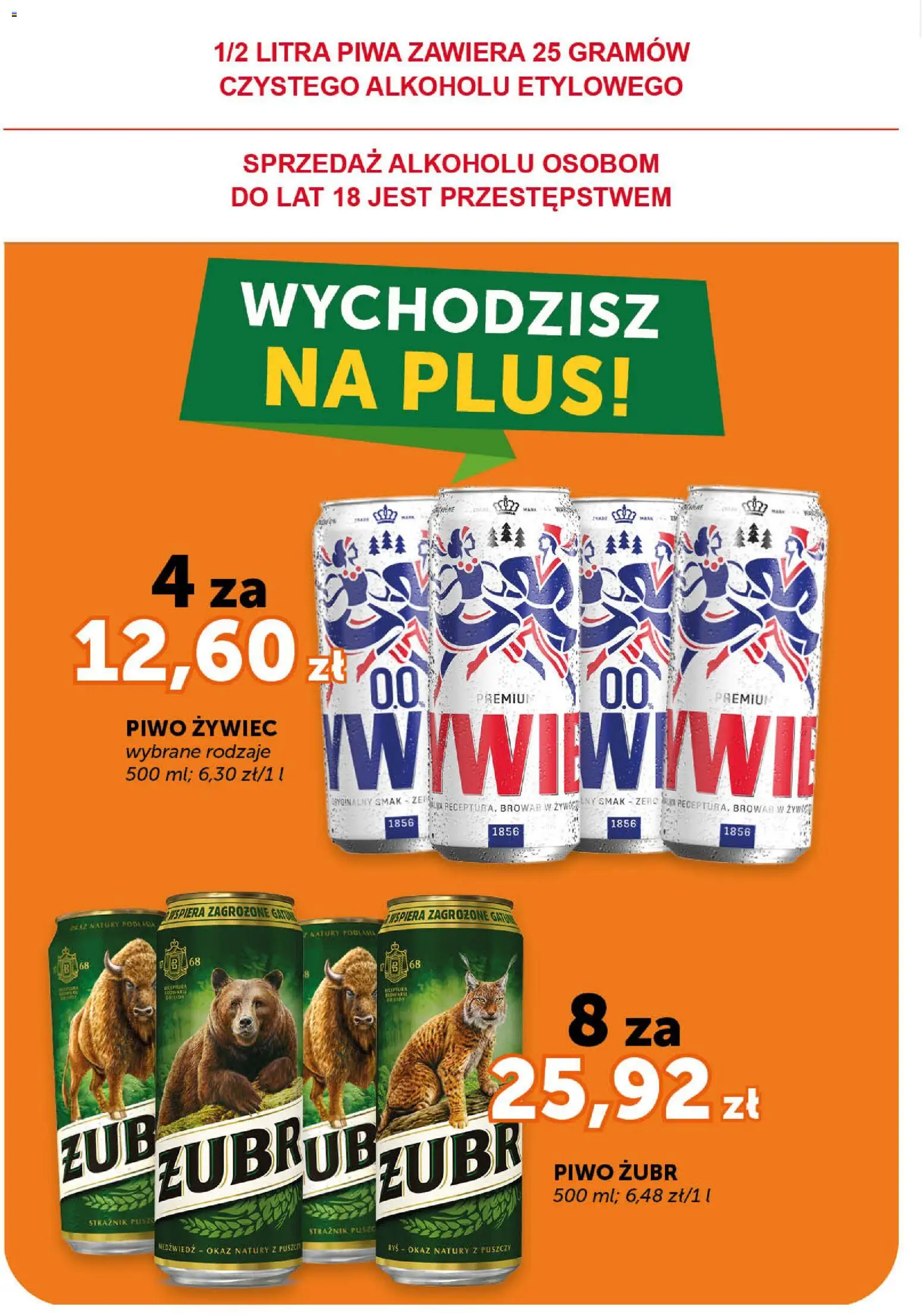 Groszek gazetka od 05.03.2026 | Strona: 18 | Produkty: Piwo żubr, Piwo