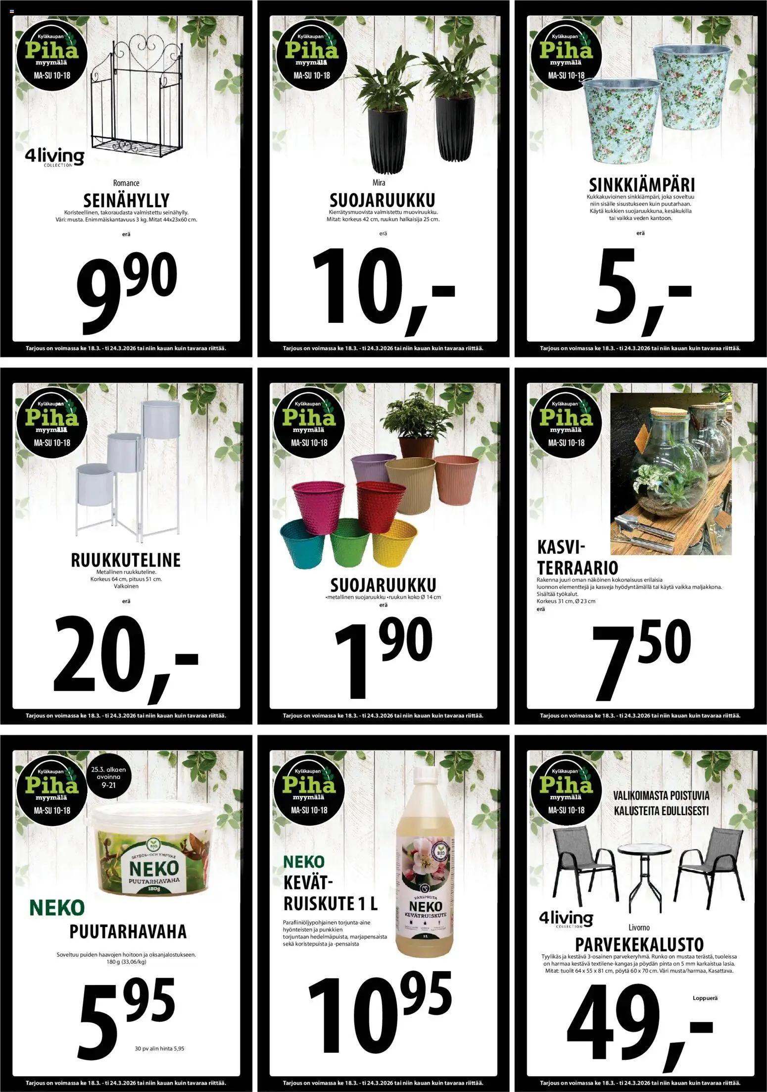 Tuuri tarjoukset – voimassa 18.03.2026 alkaen | Sivu: 21 | Tuotteet: Pöytä