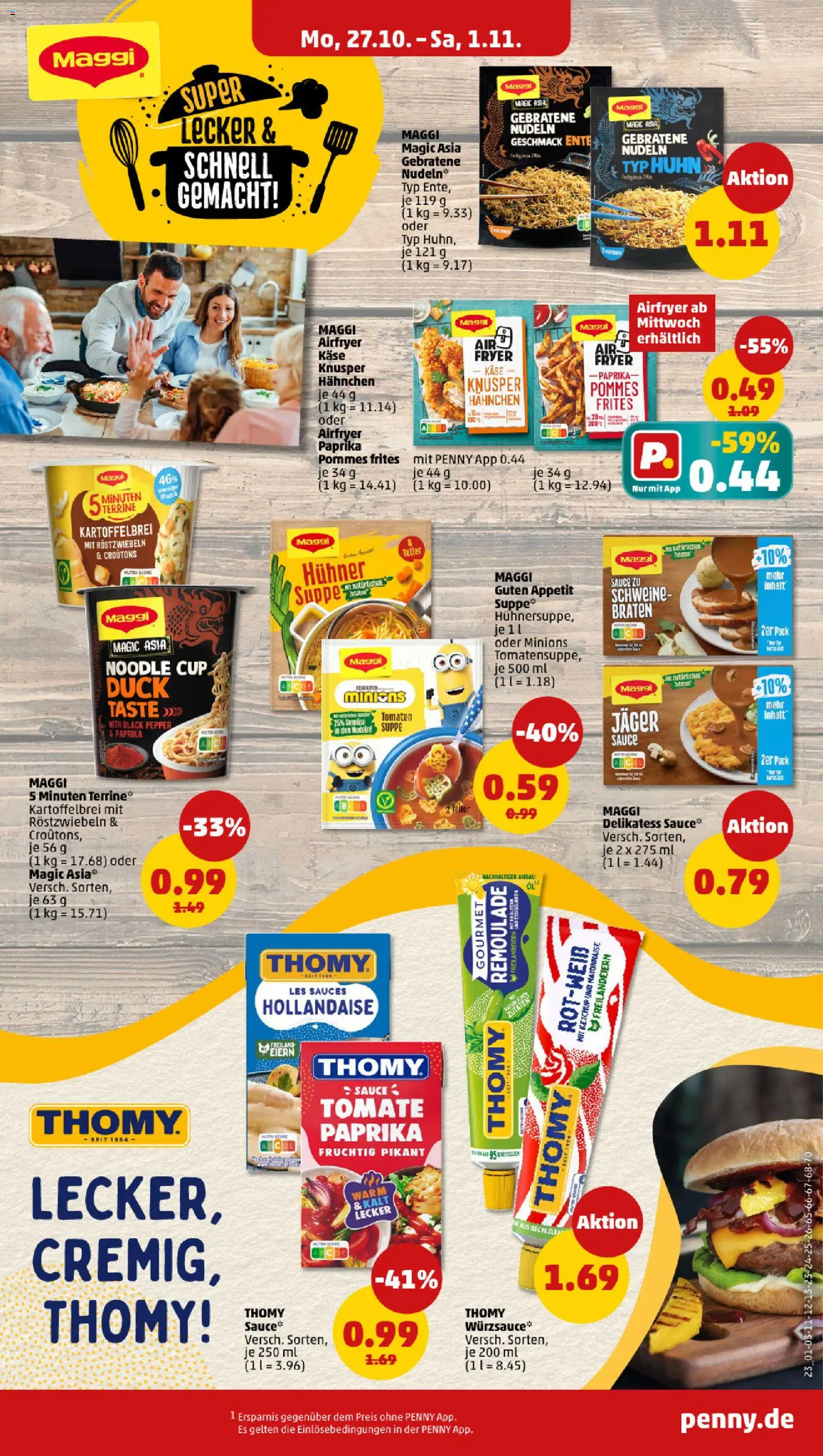 Penny Prospekt 	 – gültig ab 27.10.2025 | Seite: 25 | Produkte: Tomaten, Pommes frites, Paprika, Mayonnaise
