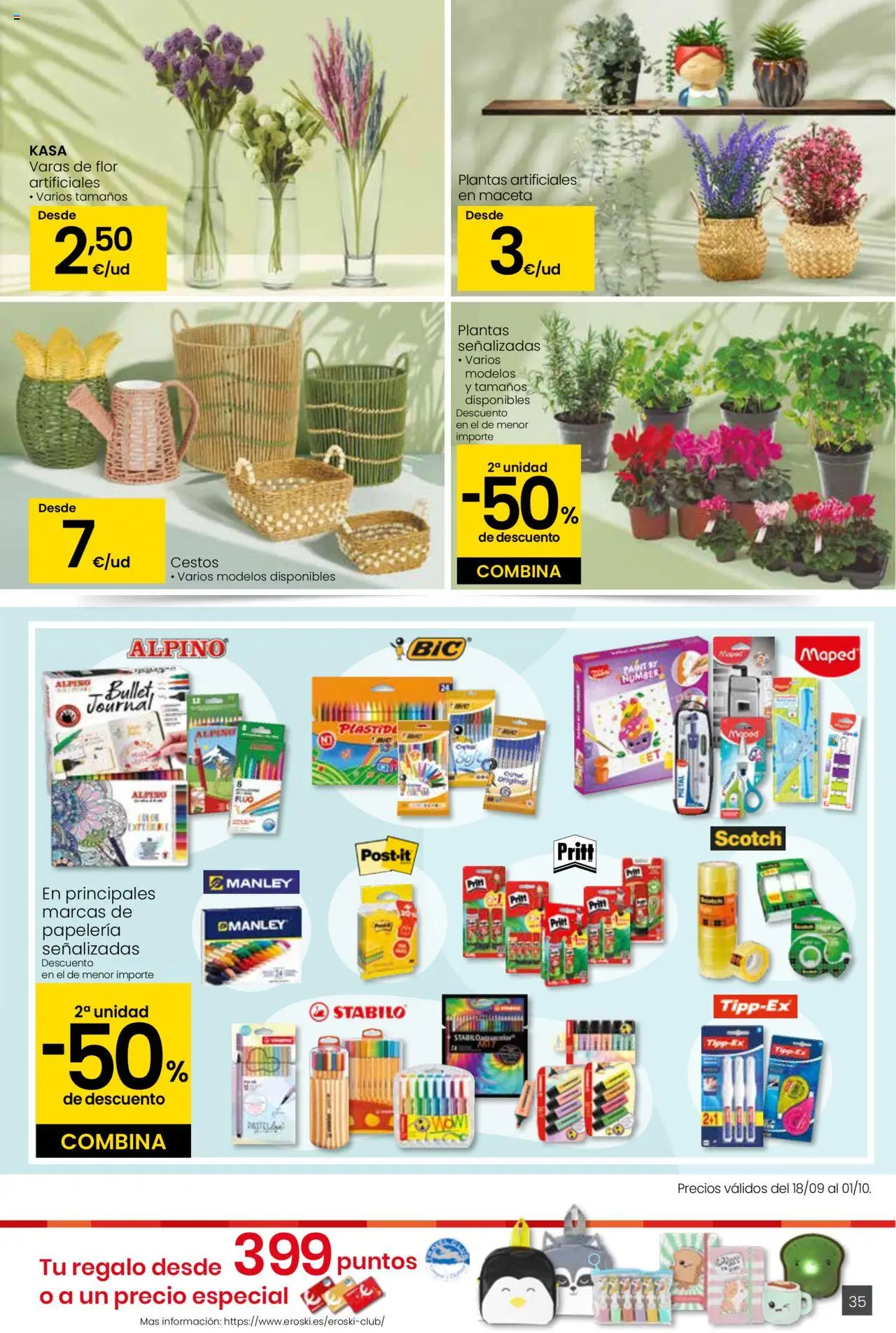 Eroski - Ofertón │ válido desde el 18.09.2025 | Página: 35 | Productos: Maceta