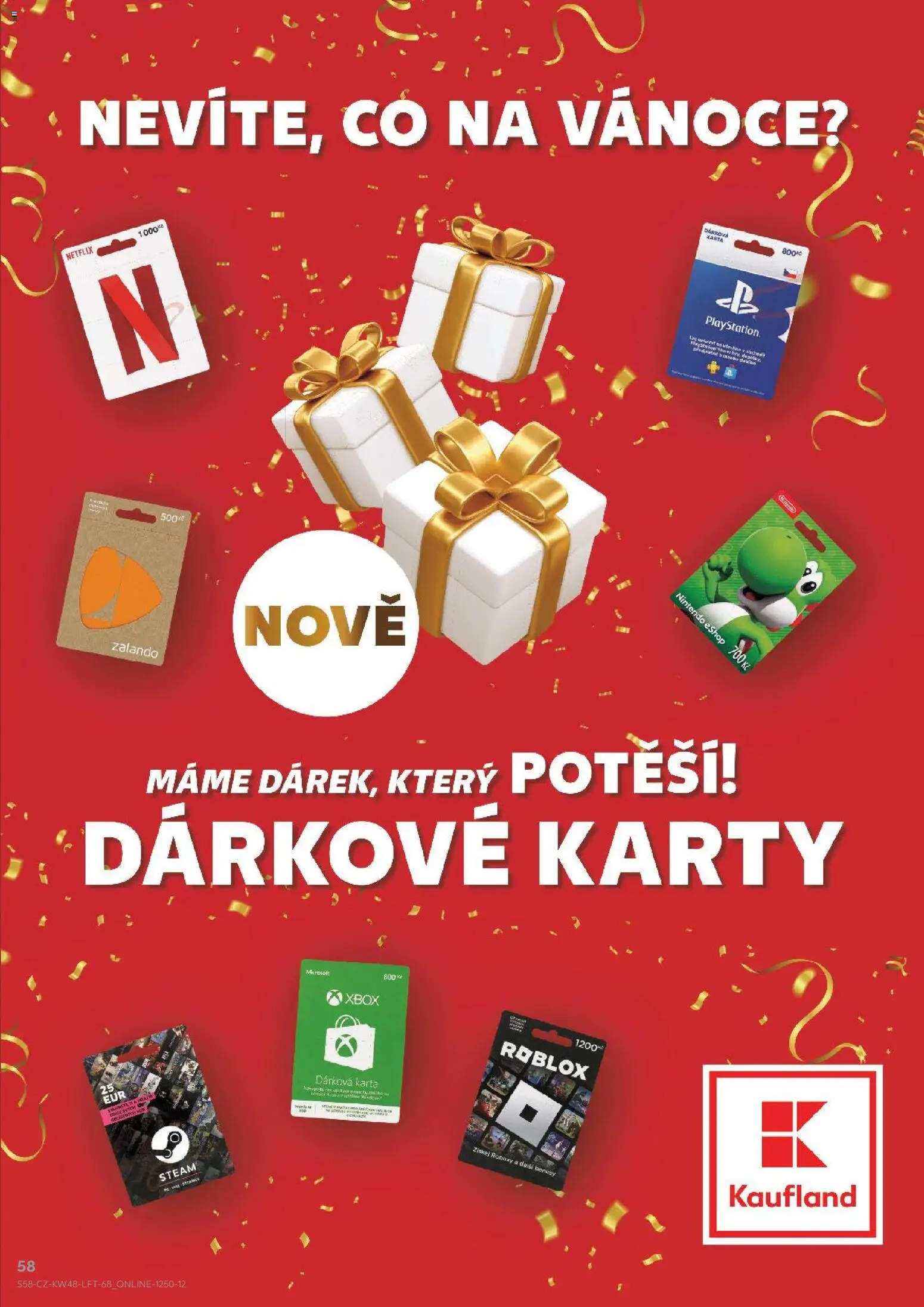 Kaufland leták - Ostrava od 26.11.2025 | Strana: 58 | Produkty: Playstation, Xbox, Karty