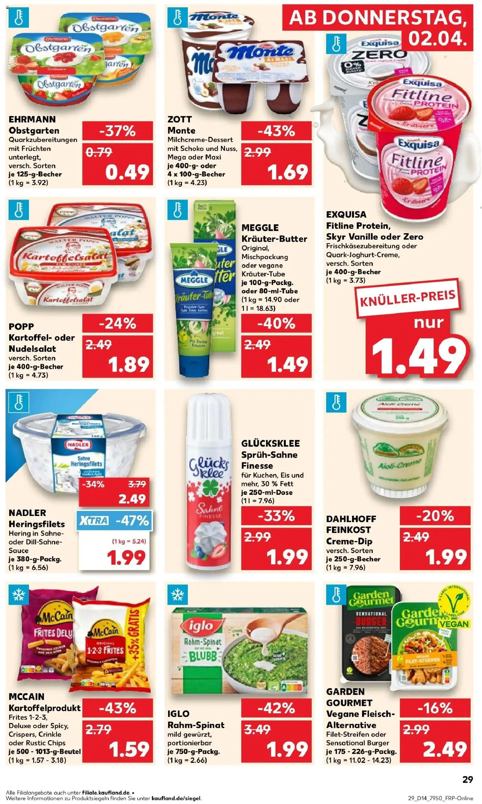 Kaufland Prospekt Salzgitter	 – gültig ab 30.03.2026 | Seite: 43 | Produkte: Iglo, Kräuterbutter, Skyr, Eis