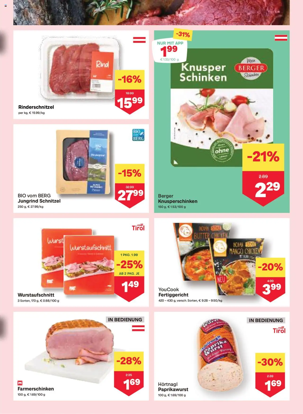 MPREIS Hohenems gültig ab 16.10.2025 | Seite: 3 | Produkte: Mango, Wurst, Butter, Schinken