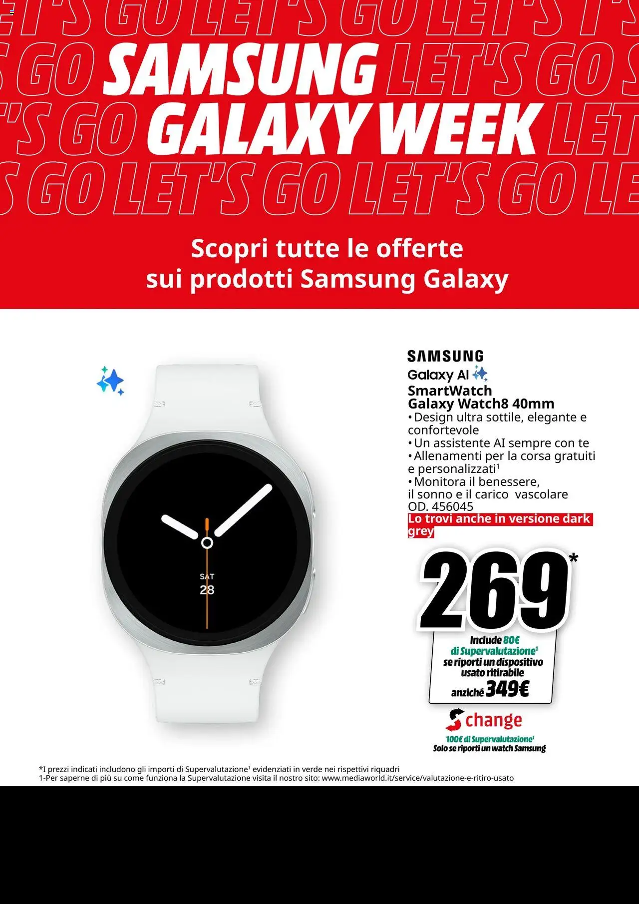 Volantino Media World del 22.09.2025 | Pagina: 5 | Prodotti: Samsung Galaxy, Tè, Smartwatch, Samsung