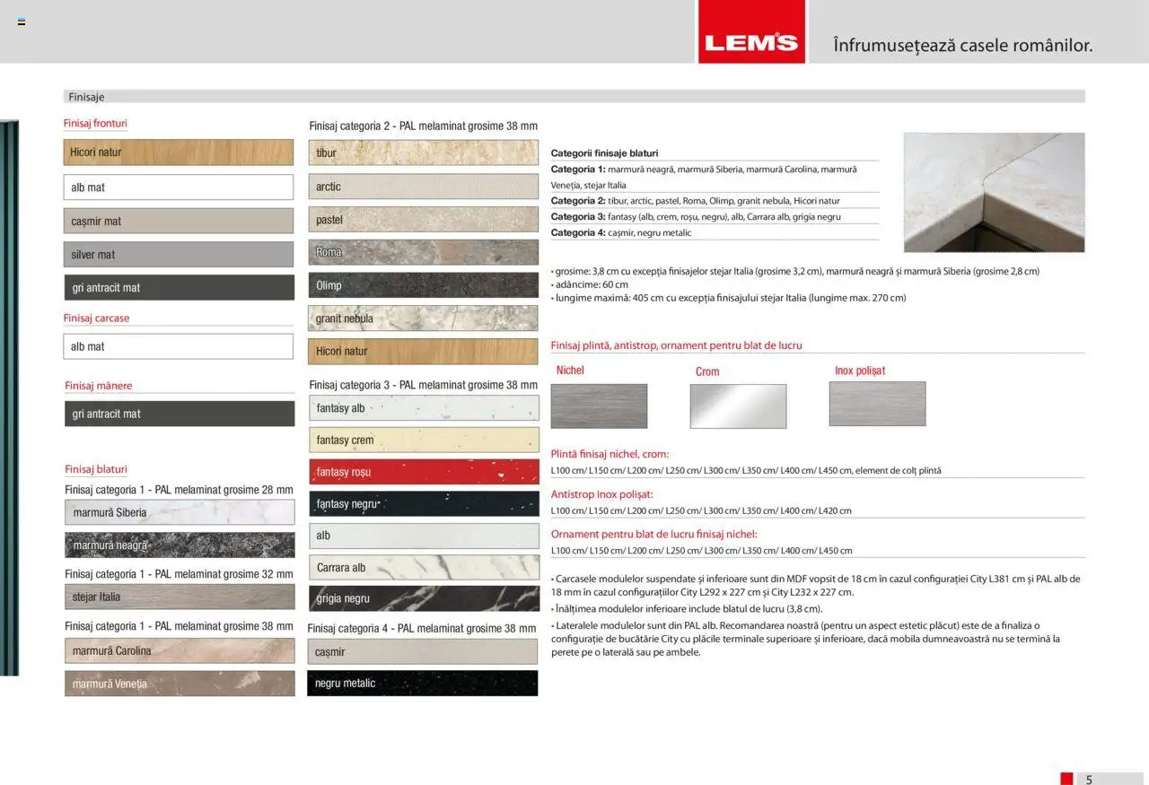 Noul catalog Lem’s – valabil de la 17.11.2023 | Pagină: 5 | Produse: Bucătărie