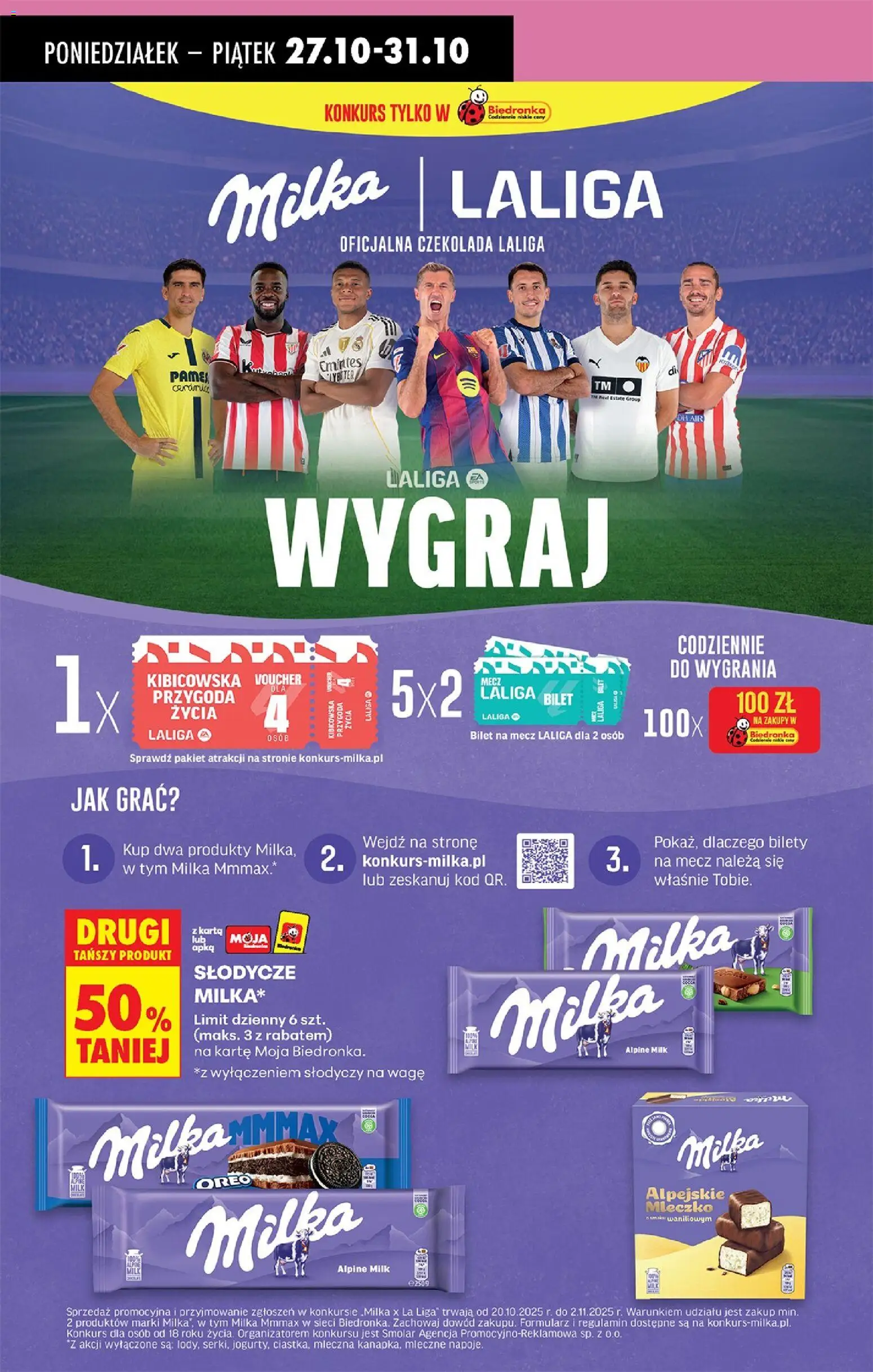 Biedronka gazetka od 27.10.2025 | Strona: 60 | Produkty: Karta, Słodycze, Milka, Czekolada
