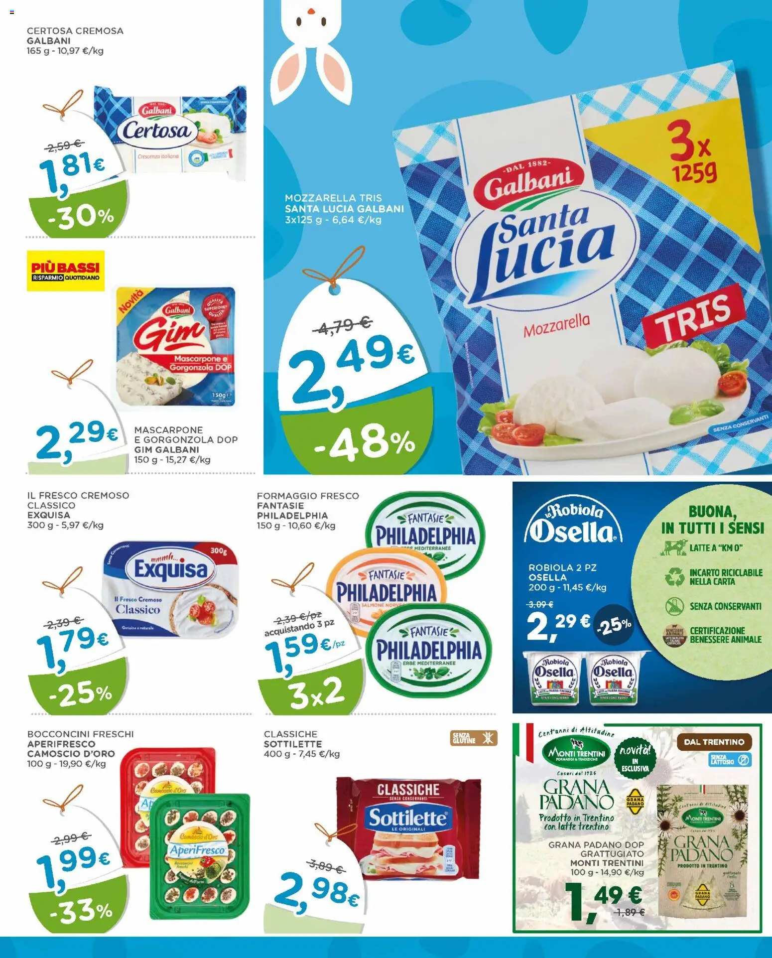 Volantino Poli del 25.03.2026 | Pagina: 17 | Prodotti: Mozzarella, Latte, Mascarpone, Gorgonzola