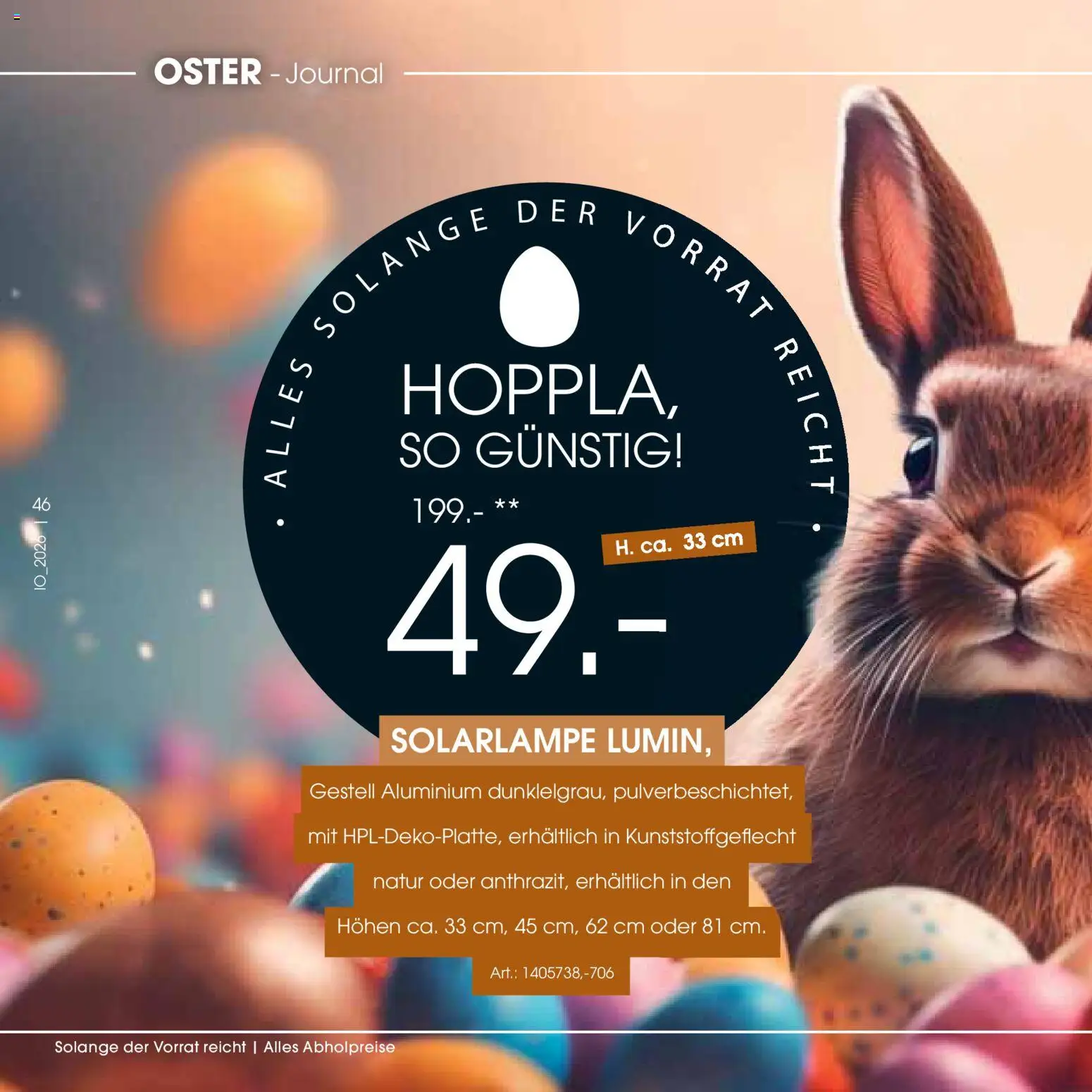 Zurbrüggen Oster-Journal – gültig ab 23.03.2026 | Seite: 46