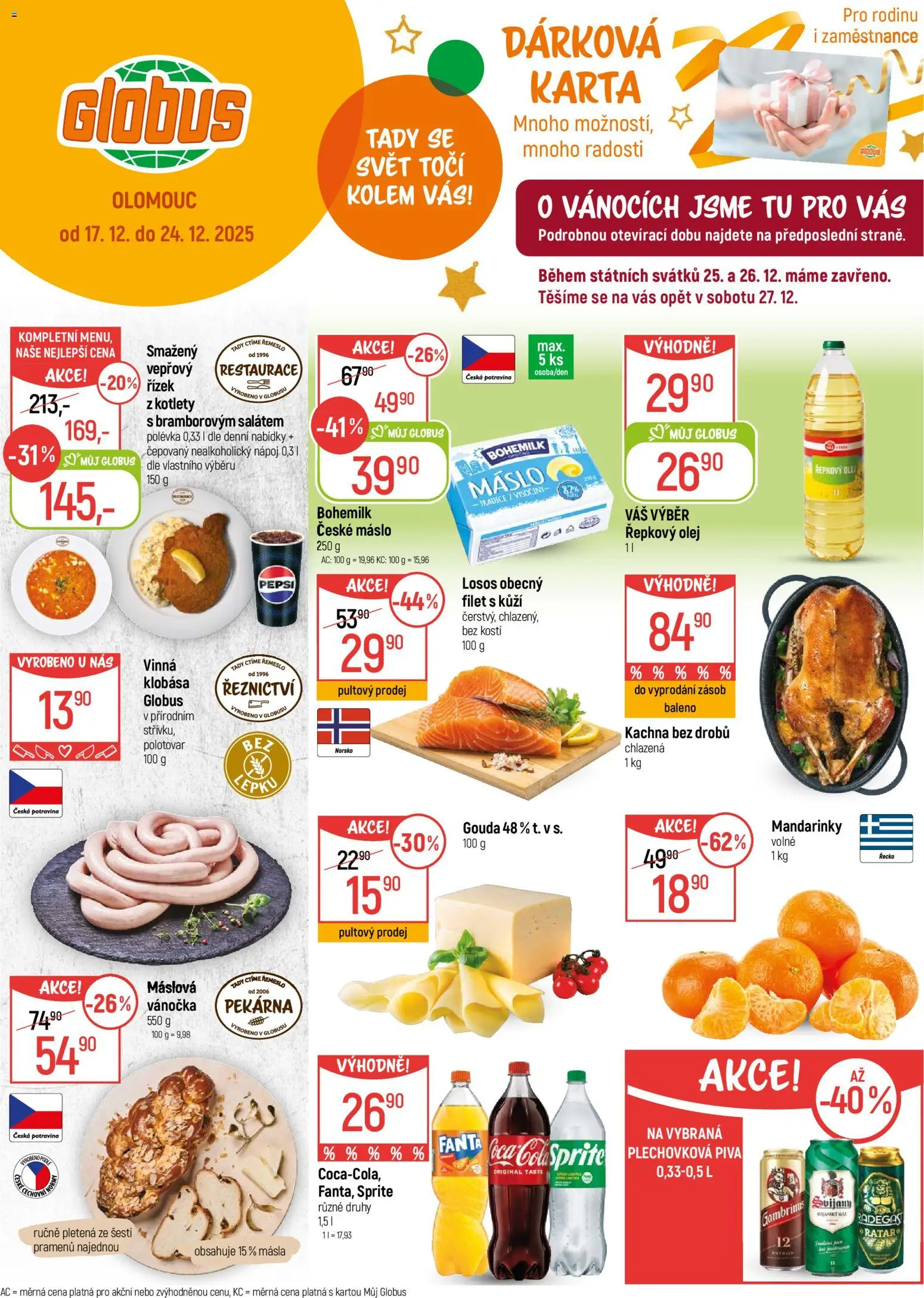Globus leták - Olomouc od 17.12.2025 | Strana: 1