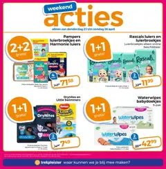 Trekpleister folder - Voorbeeld van een folder van Trekpleister, geldig van 21.04.2026 | Pagina: 27 | Producten: Pyjama, Kan, Pampers, Babydoekjes