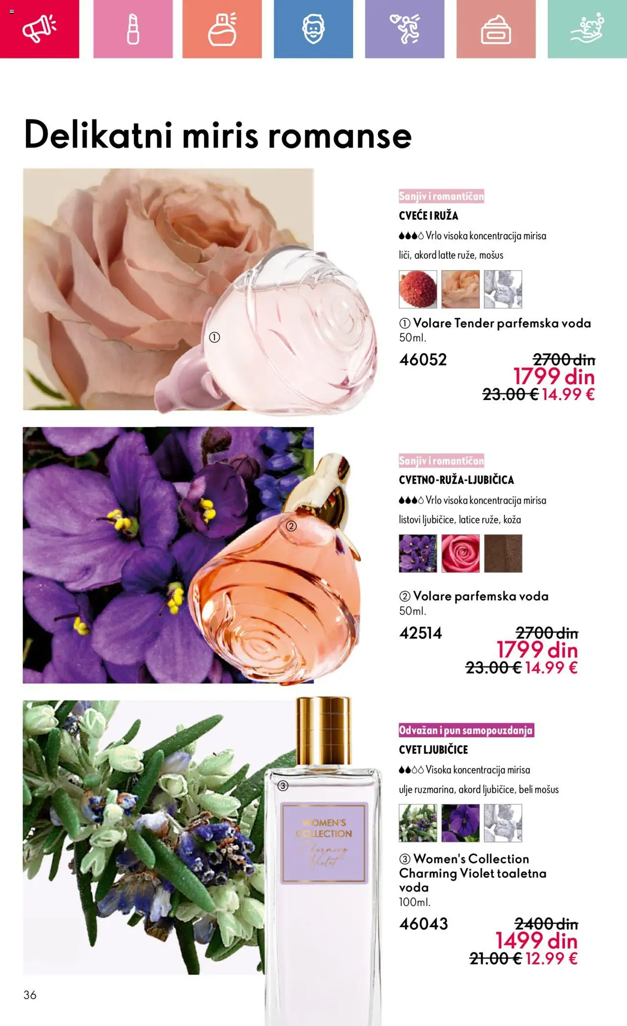 Oriflame katalog - važi od 03.08.2025 | Strana: 36 | Proizvode: Miris, Voda, Ulje, Cvece