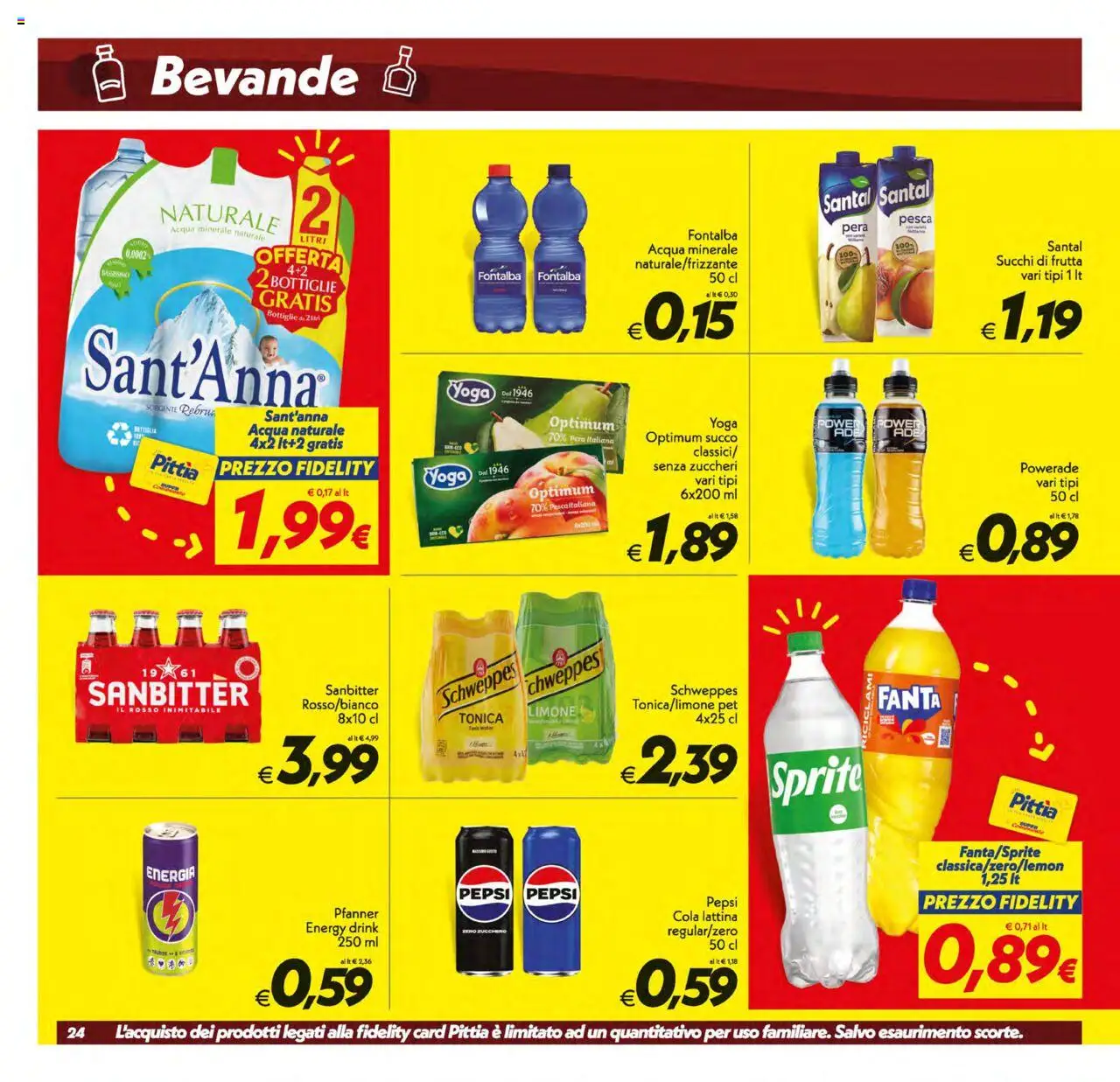 Volantino SuperConveniente del 17.10.2025 | Pagina: 24 | Prodotti: Frutta, Limone, Pesca, Acqua minerale
