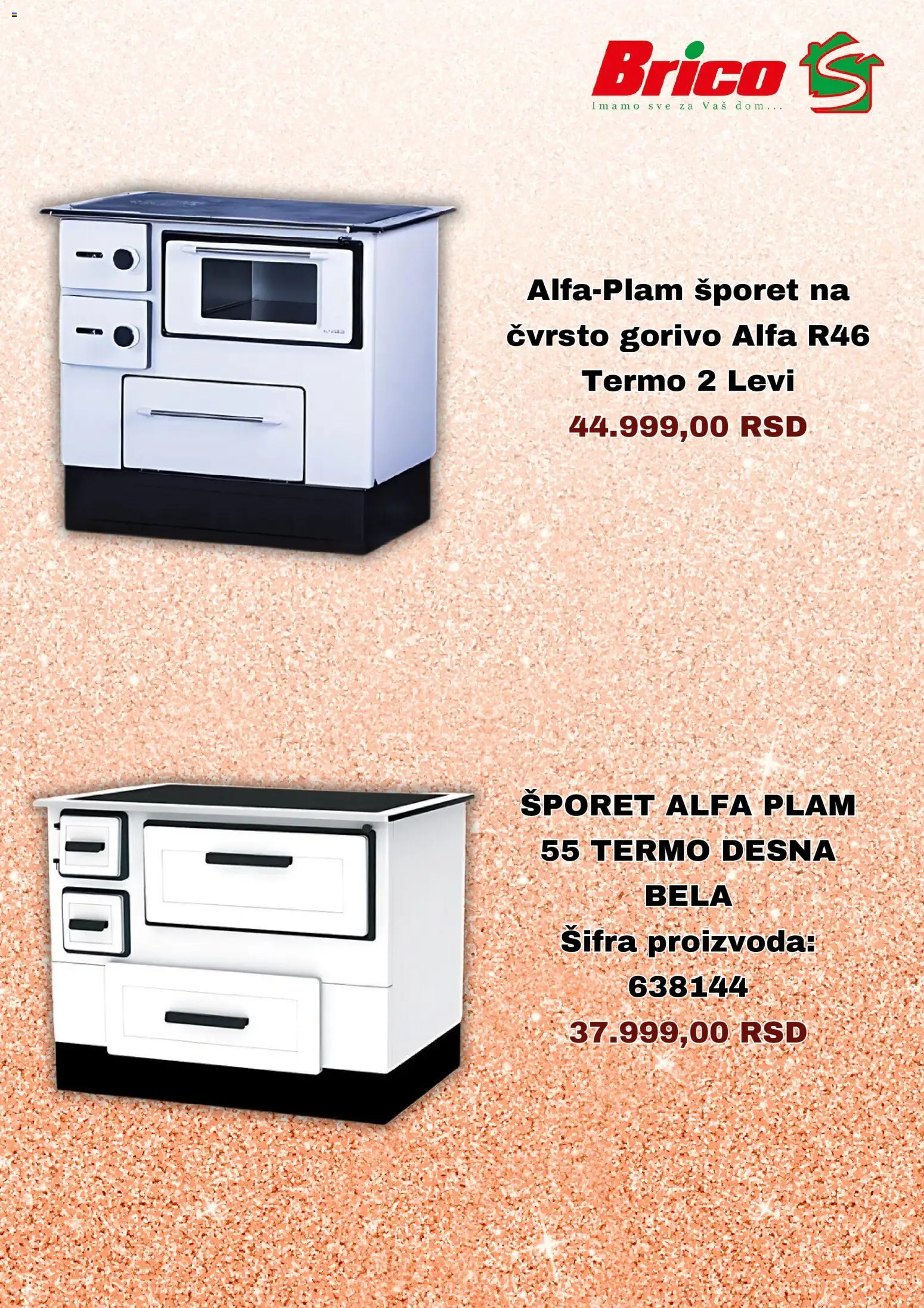 Brico S katalog - važi od 16.11.2025 | Strana: 5 | Proizvode: Šporet