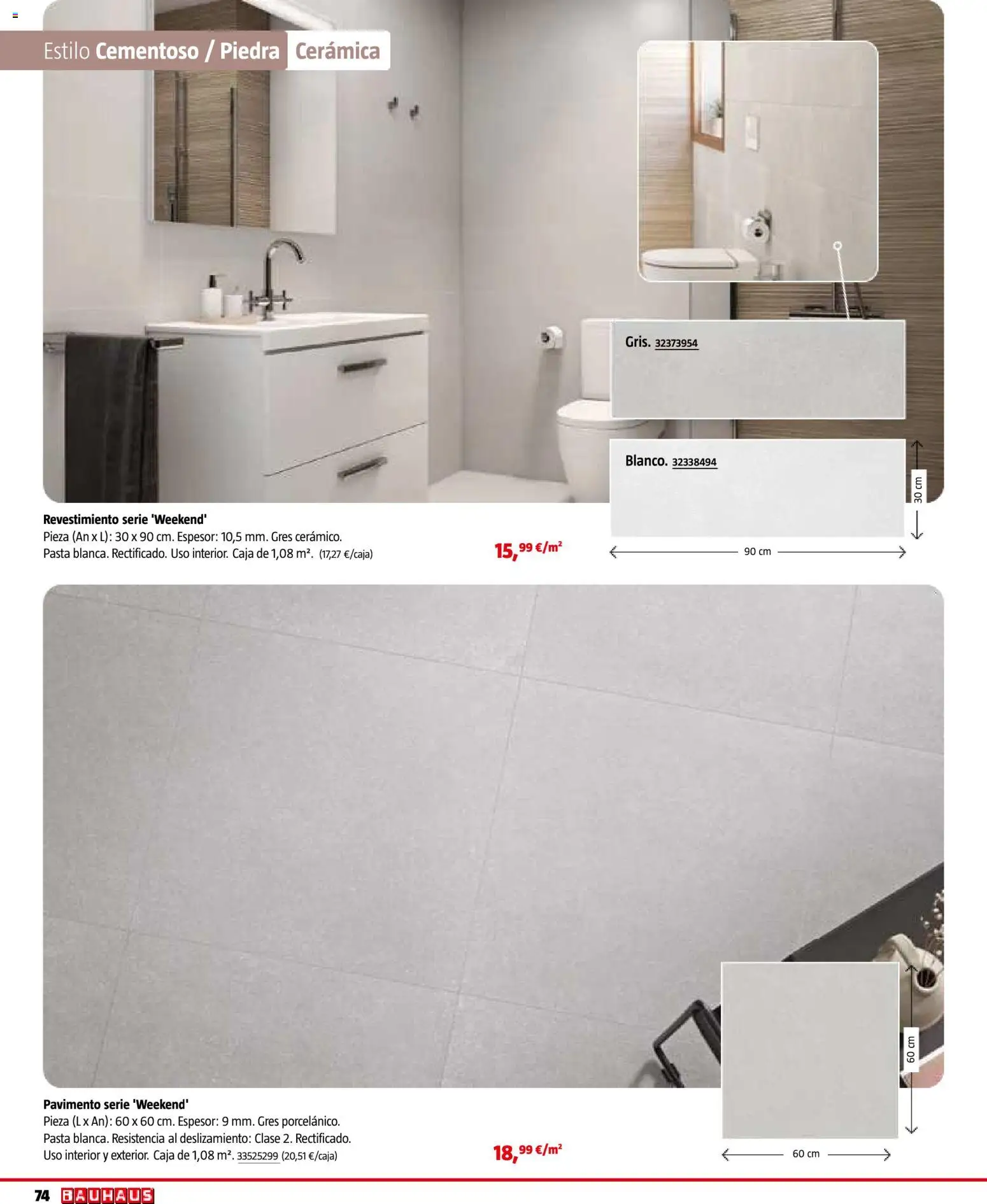 Bauhaus - Suelos y revestimientos │ válido desde el 24.02.2026 | Página: 74 | Productos: Pasta, Caja