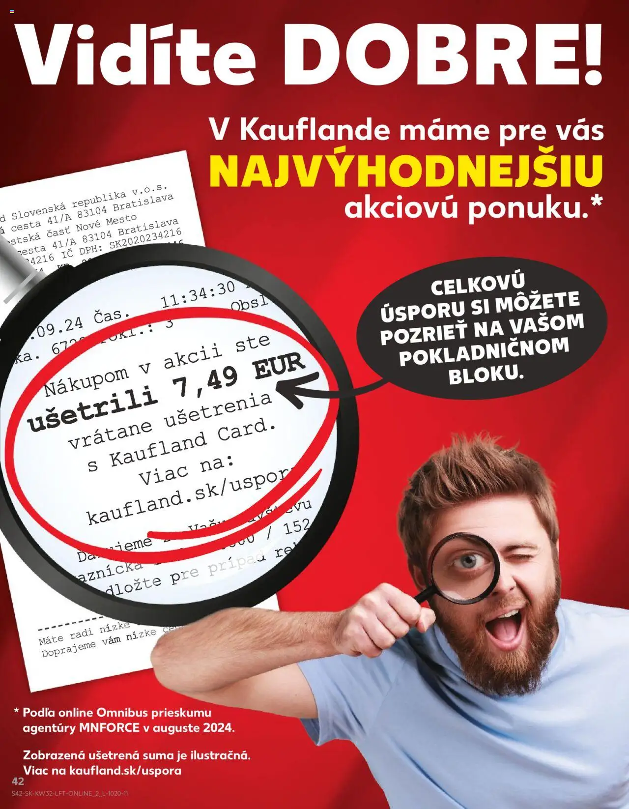 Kaufland SK akciós ujság - amely érvényes a következő dátumtól: 07.08.2025 | Oldal: 42