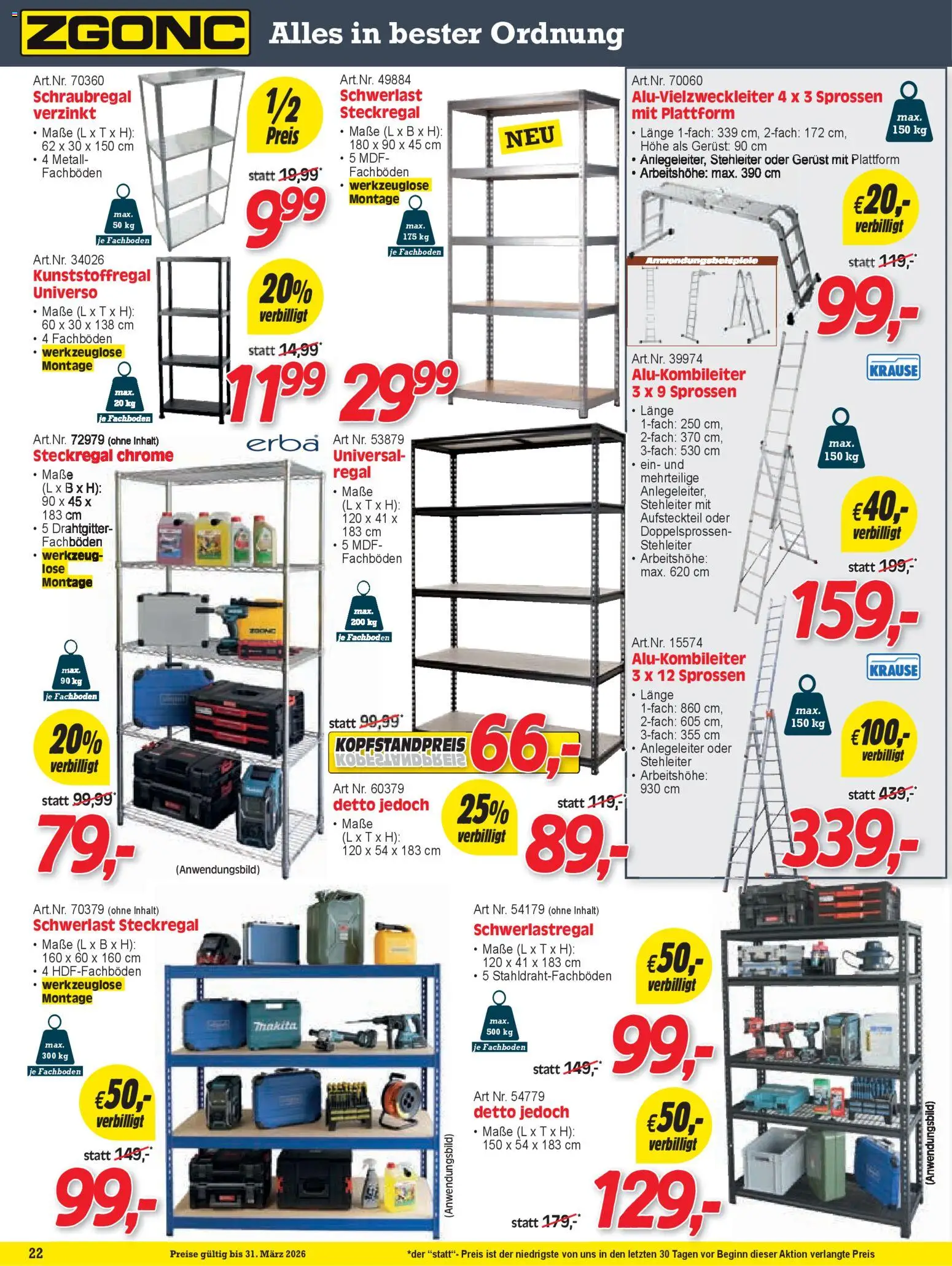 Zgonc Flugblatt März II 2026 gültig ab 01.02.2026 | Seite: 22 | Produkte: Koffer