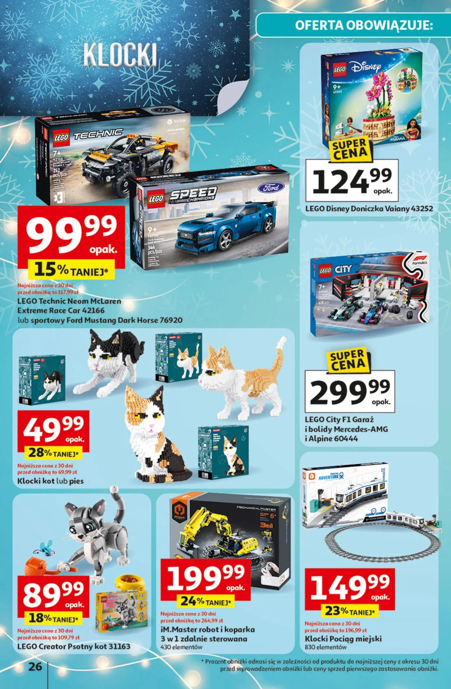 Auchan Gazetka - Katalog prezenty od 27.11.2025 | Strona: 26 | Produkty: Robot, Lego, Klocki Lego, Doniczka
