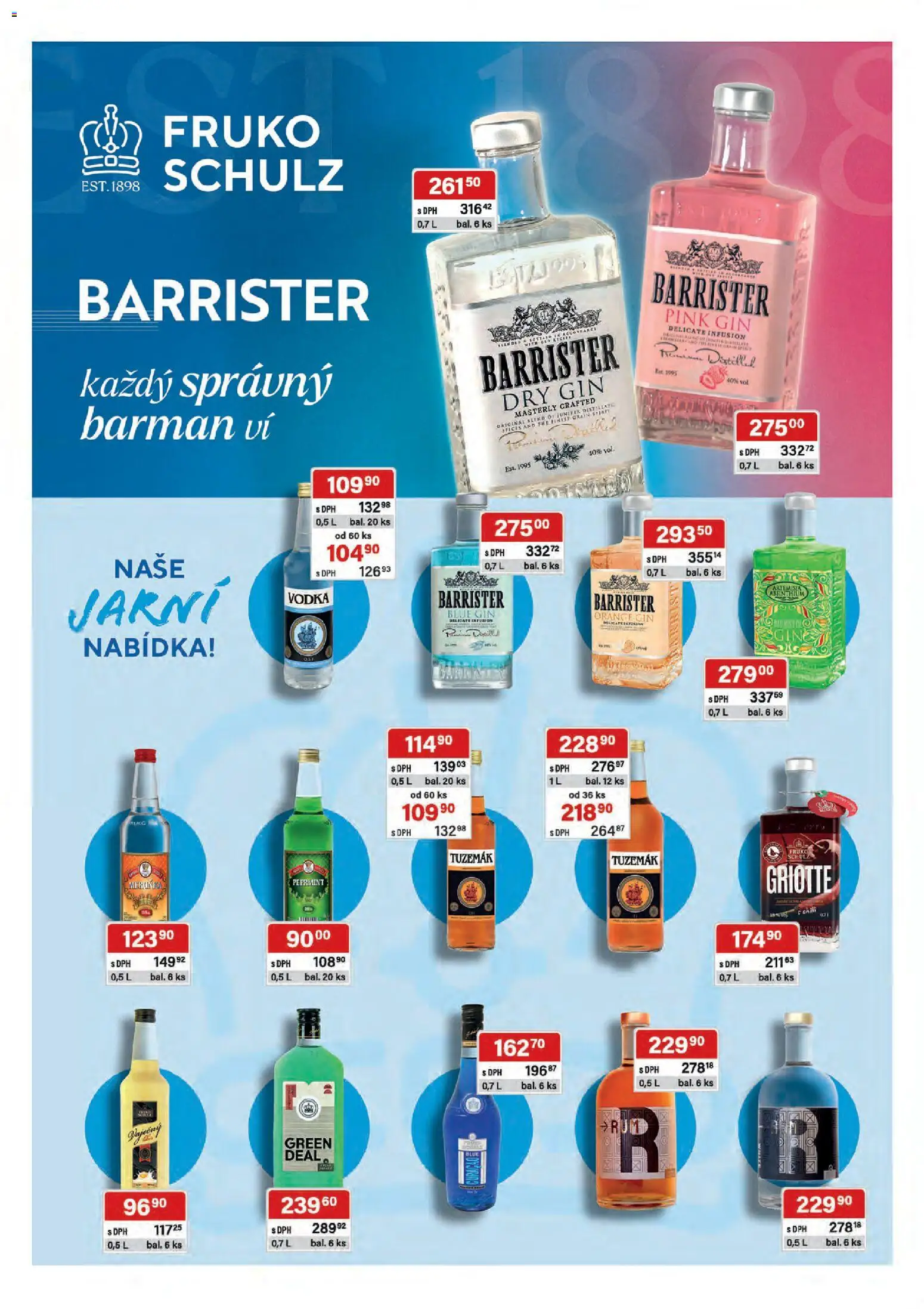 Astur & Qanto leták - Velkoobchod 05/2026 od 01.05.2026 | Strana: 38 | Produkty: Finest, Vodka, Dry gin, Tuzemák