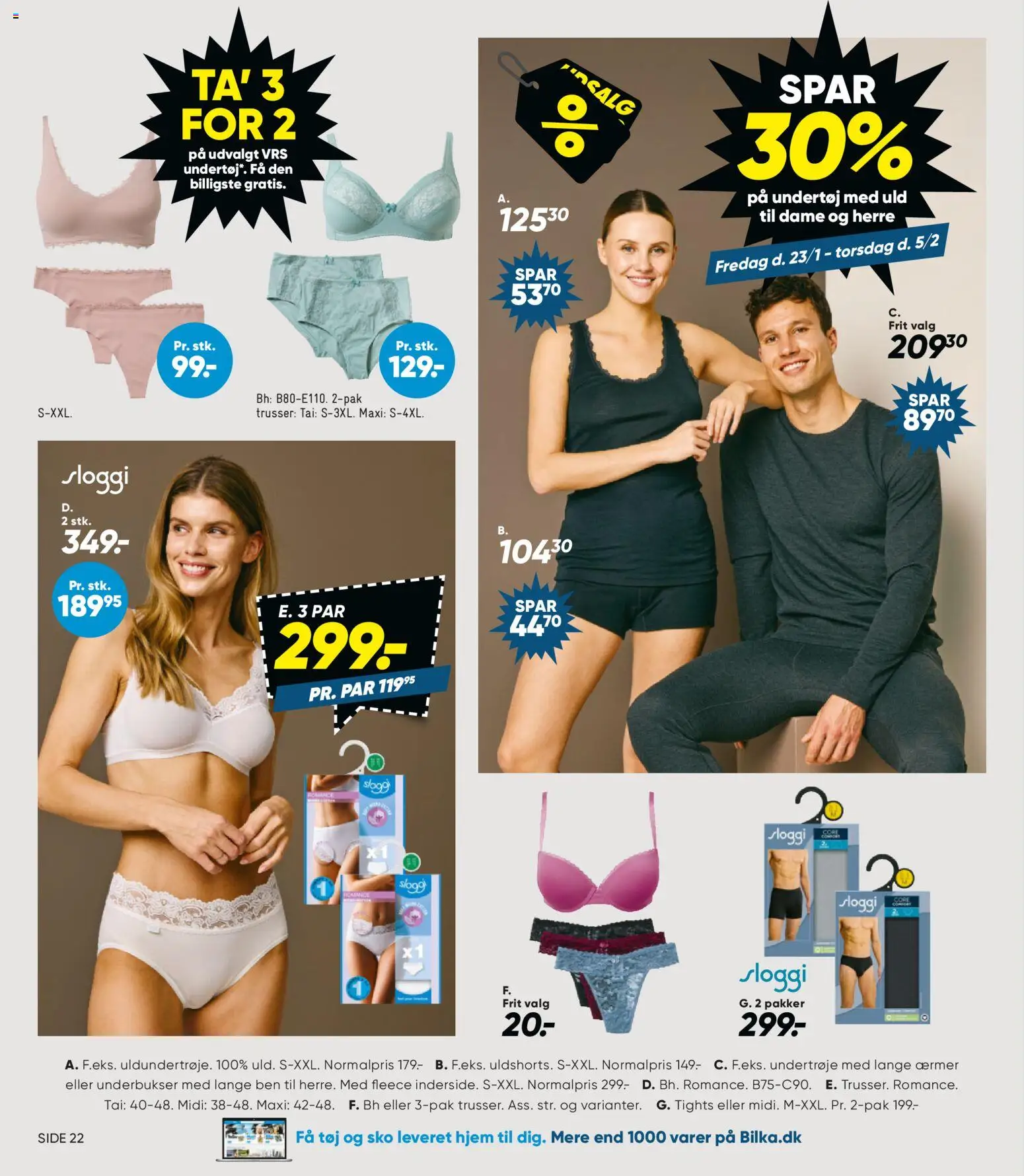 Bilka tilbudsavis – gyldig fra 23.01.2026 | Side: 36 | Produkter: Undertøj, Trusser, BH, Tights