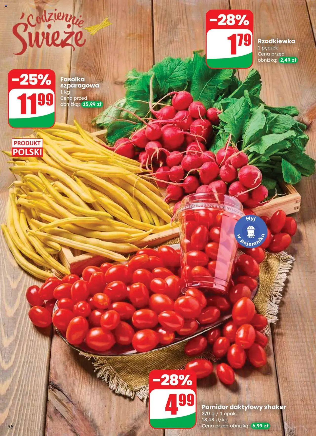 Dino Gazetka od 20.08.2025 | Strona: 38 | Produkty: Fasolka szparagowa