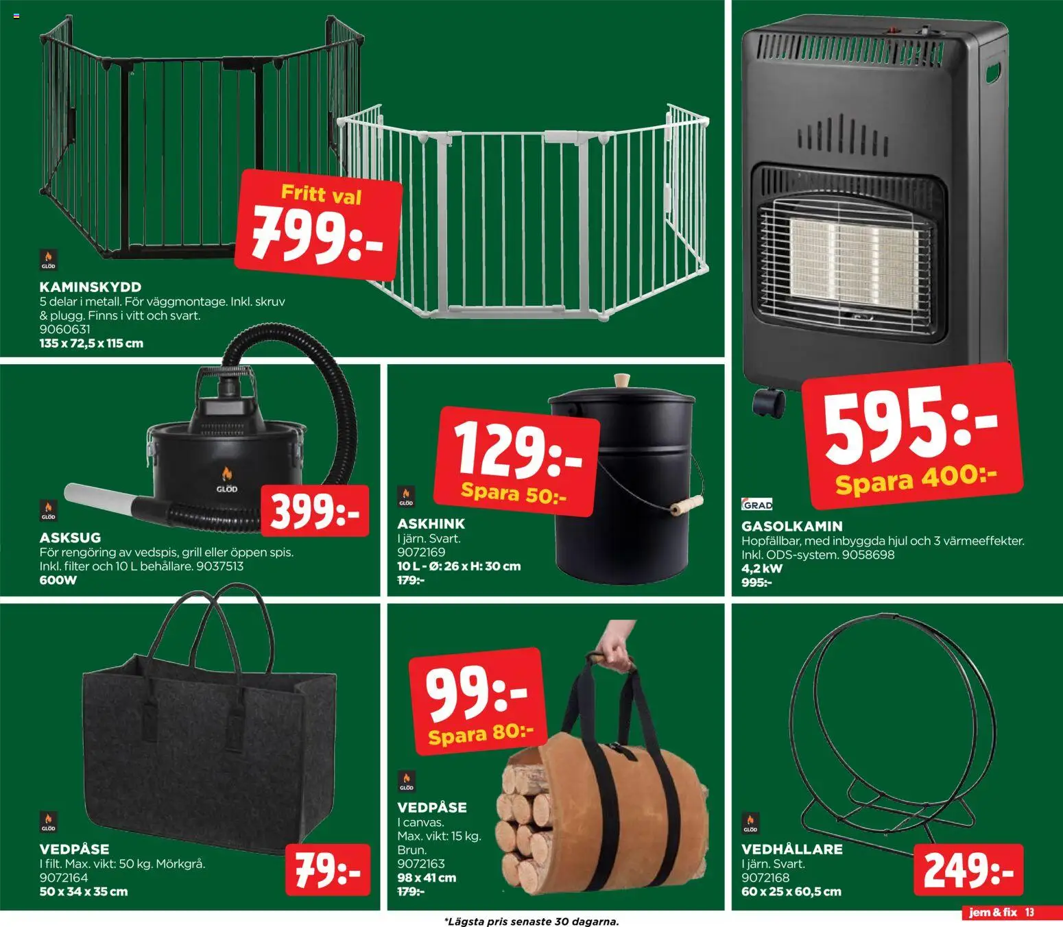 Jem & Fix reklamblad aktuell från 03.11.2025 | Sida: 13 | Produkter: Grill, Filter