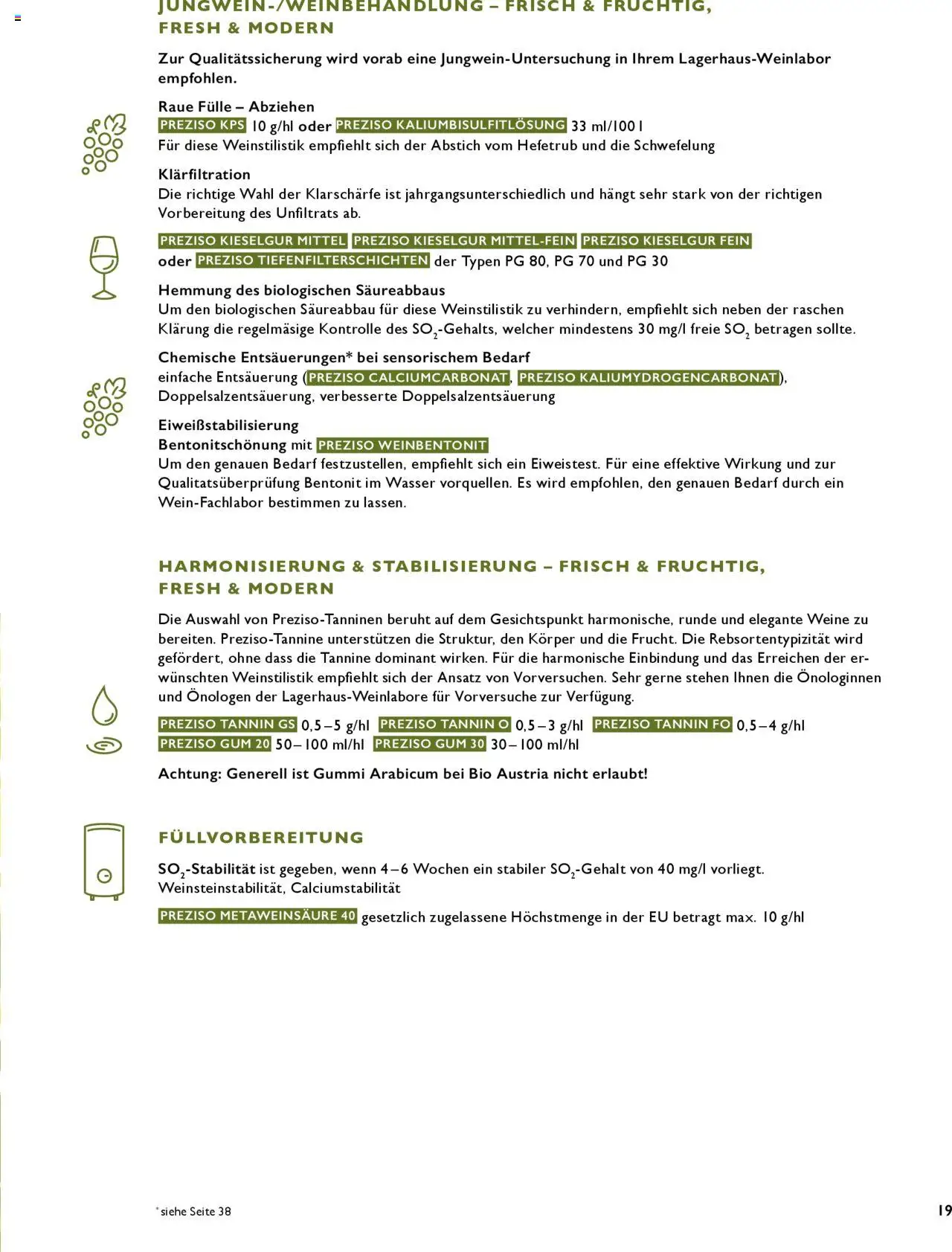 Lagerhaus Preziso Handbuch gültig ab 22.07.2024 | Seite: 19