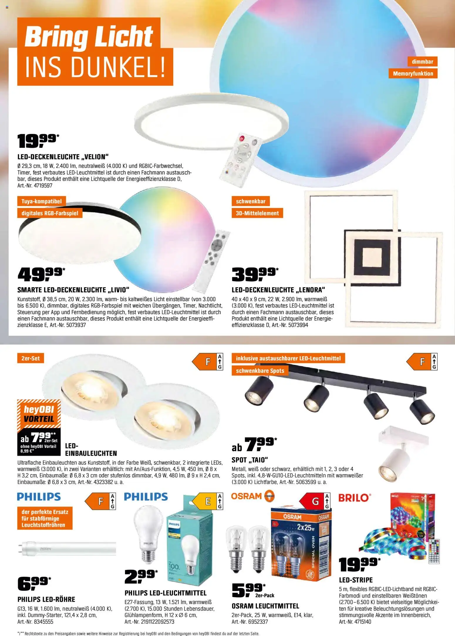 Obi Prospekt 	 – gültig ab 14.11.2025 | Seite: 16 | Produkte: Philips