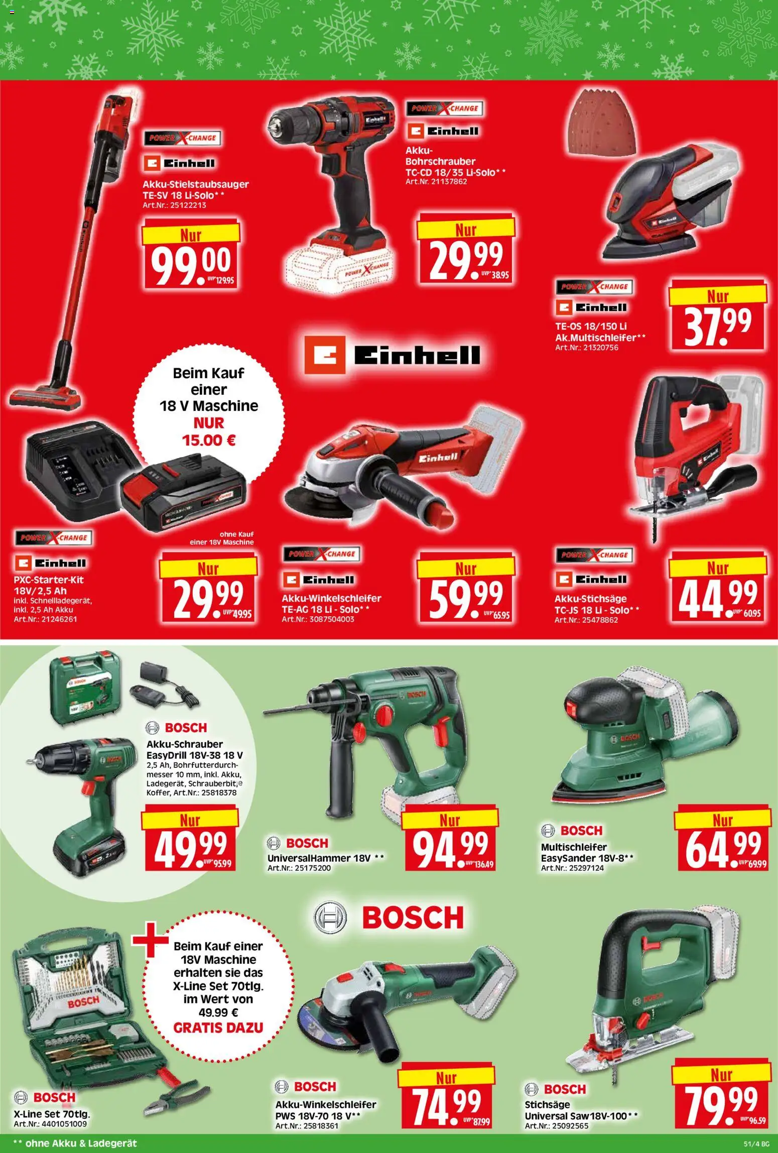 HERKULES - Bau & Garten – gültig ab 15.12.2025 | Seite: 4 | Produkte: Bosch, Akkuschrauber, Ladegerät