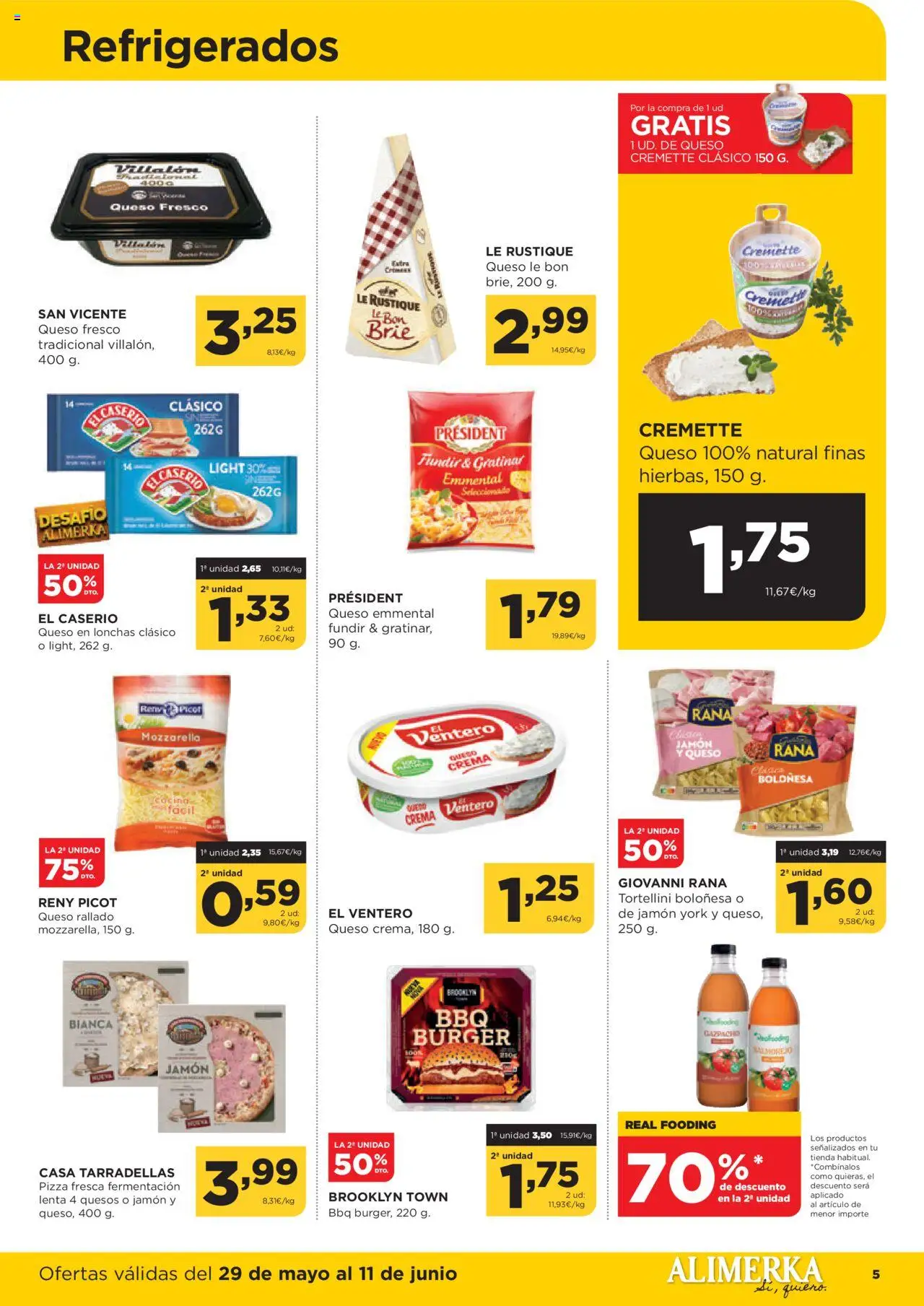 Alimerka folleto Castilla y León │ válido desde el 29.05.2025 | Página: 5 | Productos: Queso, Queso fresco, Queso rallado, Gazpacho